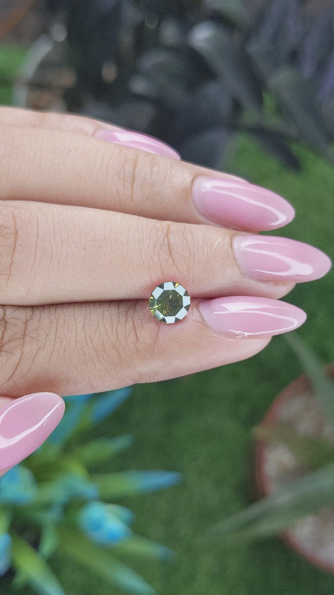 1.19 Ct. Yellowish Green Sapphire from Australia Size Video