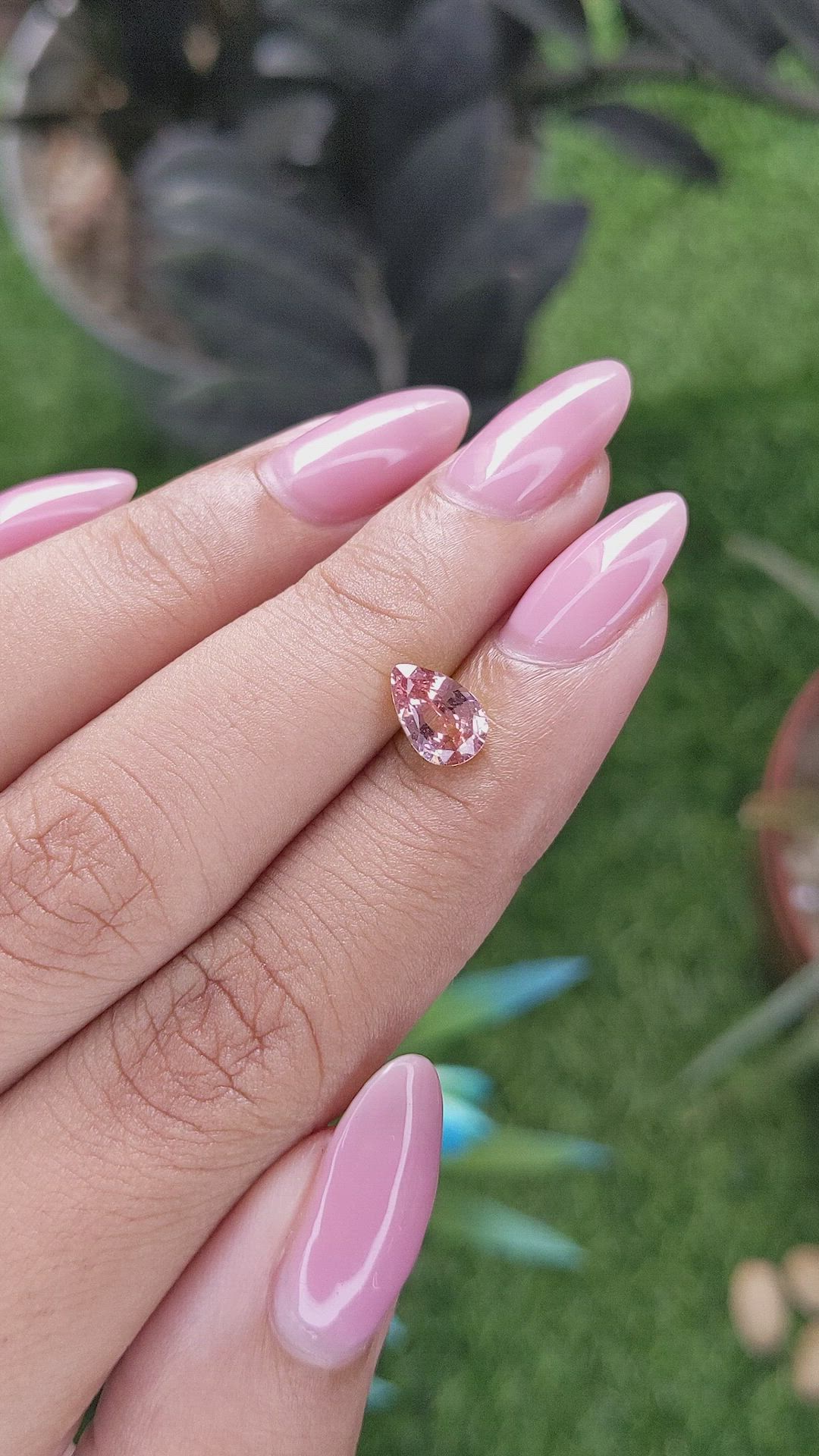 1.16 Ct. Padparadscha Sapphire from Madagascar Size Video