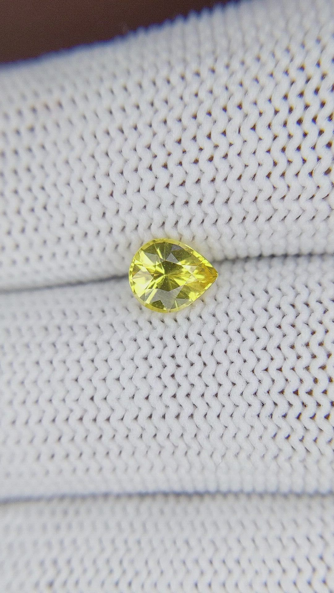 0.82 Ct. Yellow Sapphire from Australia Size Video