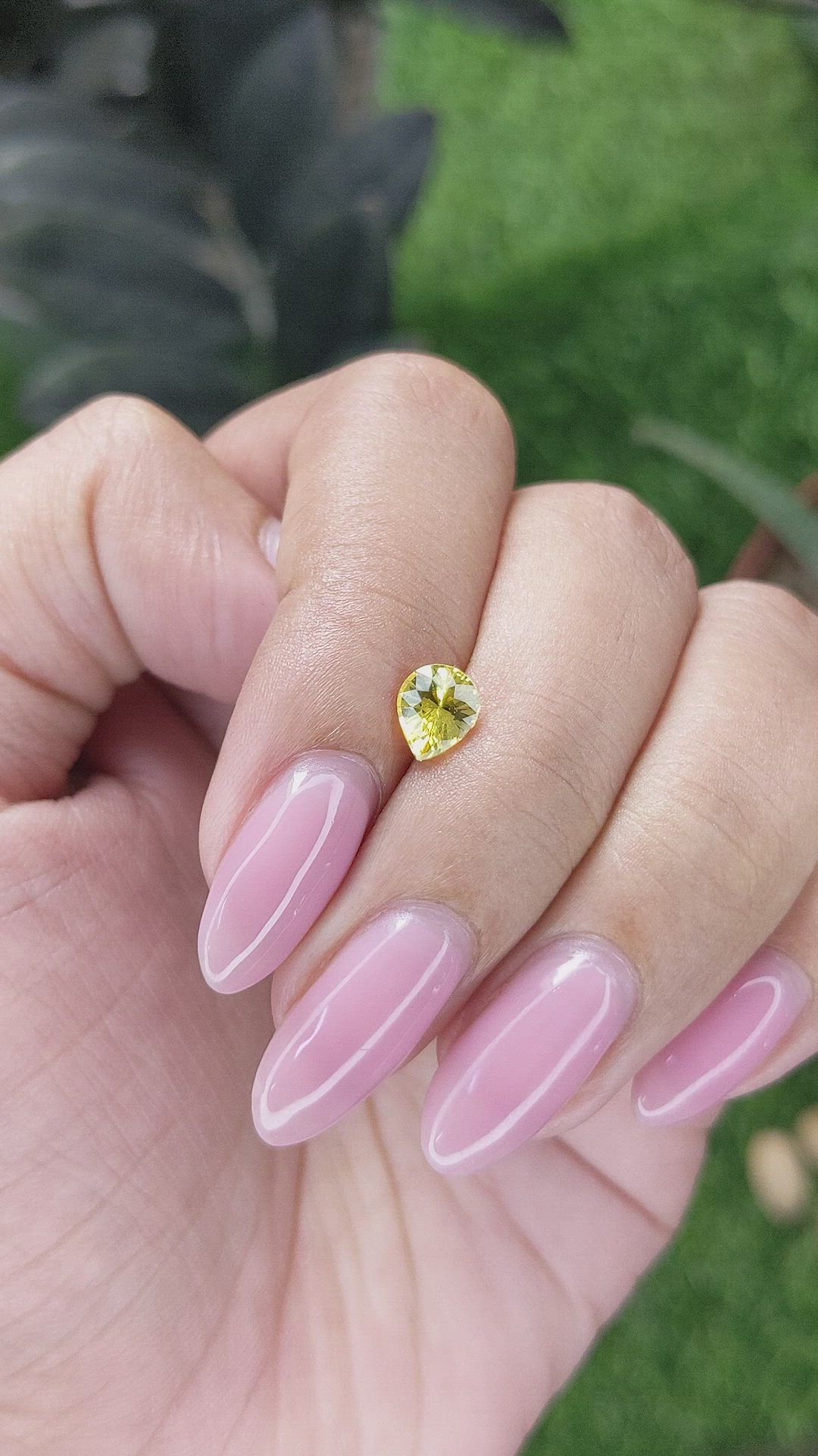 0.82 Ct. Yellow Sapphire from Australia Size Video