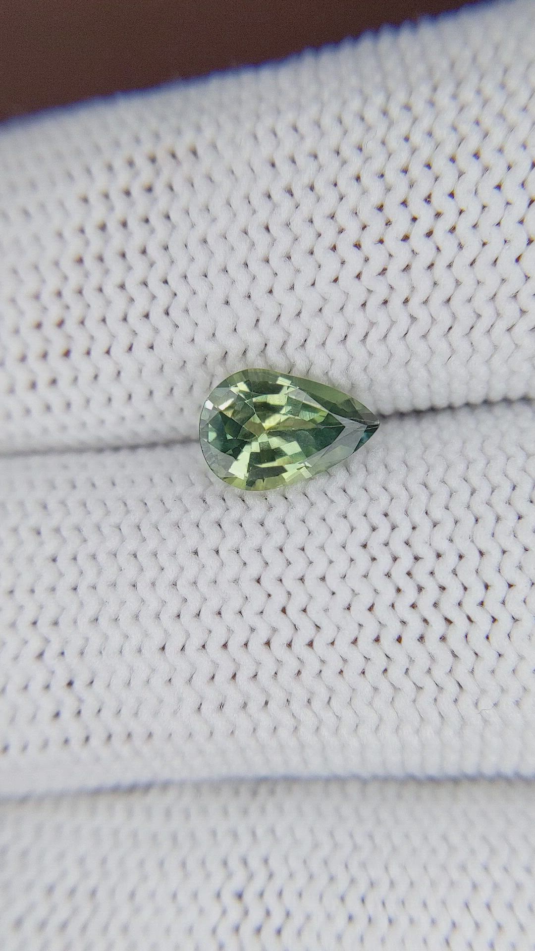 1.16 Ct. Bluish Green Sapphire from Madagascar Size Video