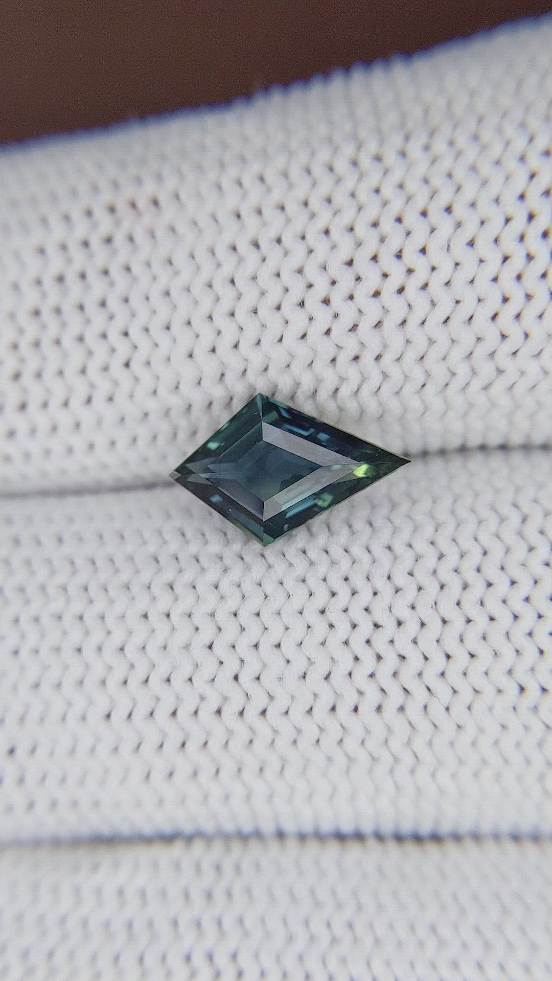 1.57 Ct. Greenish Blue Sapphire from Madagascar Size Video