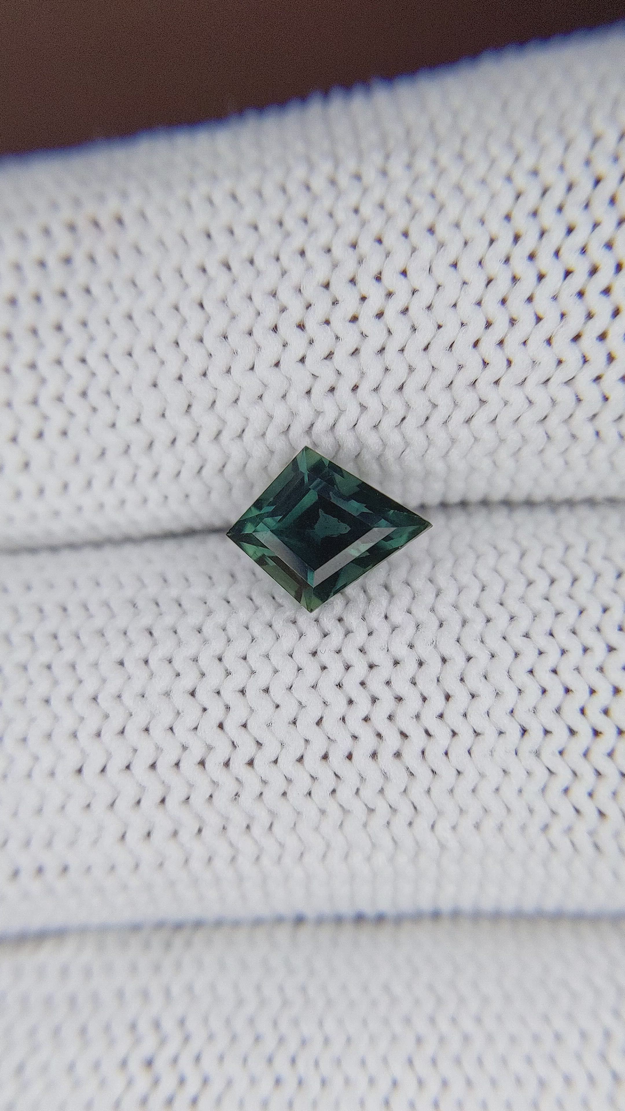1.52 Ct. Bluish Green Sapphire from Madagascar Size Video