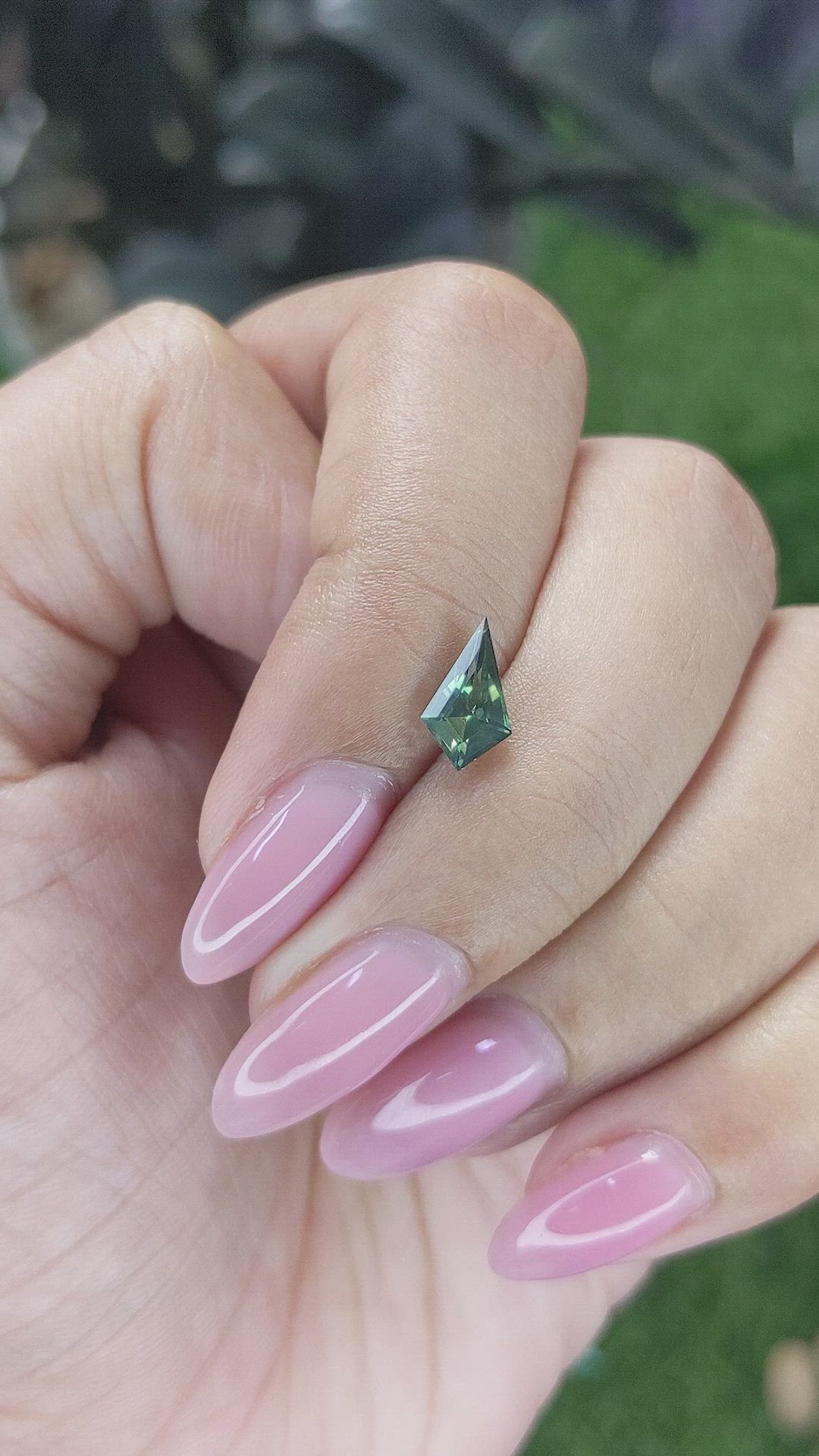 1.01 Ct. Bluish Green Sapphire from Australia Size Video