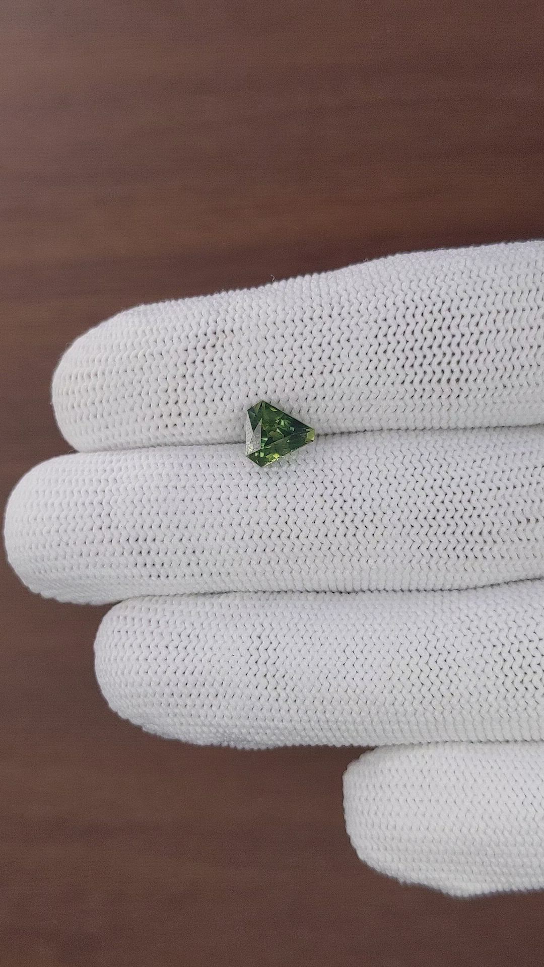1.57 Ct. Bluish Green Sapphire from Australia Size Video
