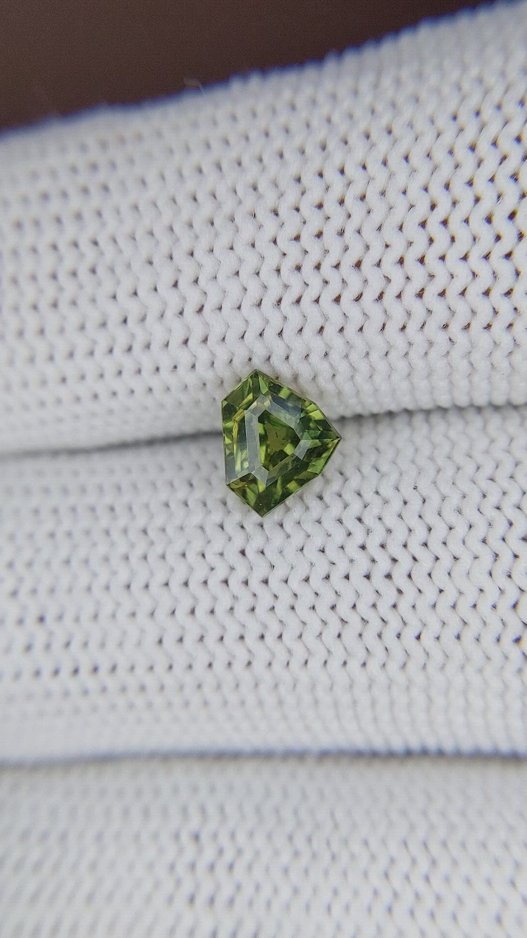 1.25 Ct. Yellowish Green Sapphire from Australia Size Video