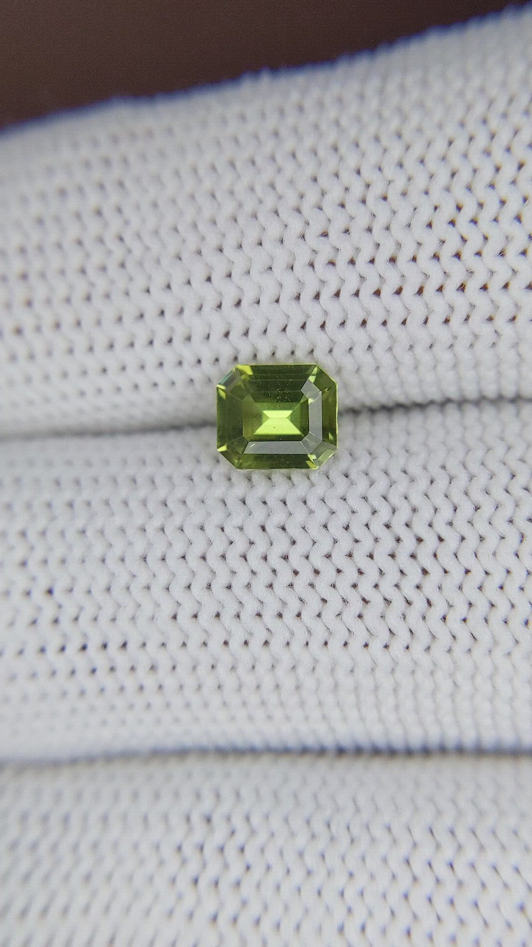 0.98 Ct. Yellowish Green Sapphire from Australia Size Video