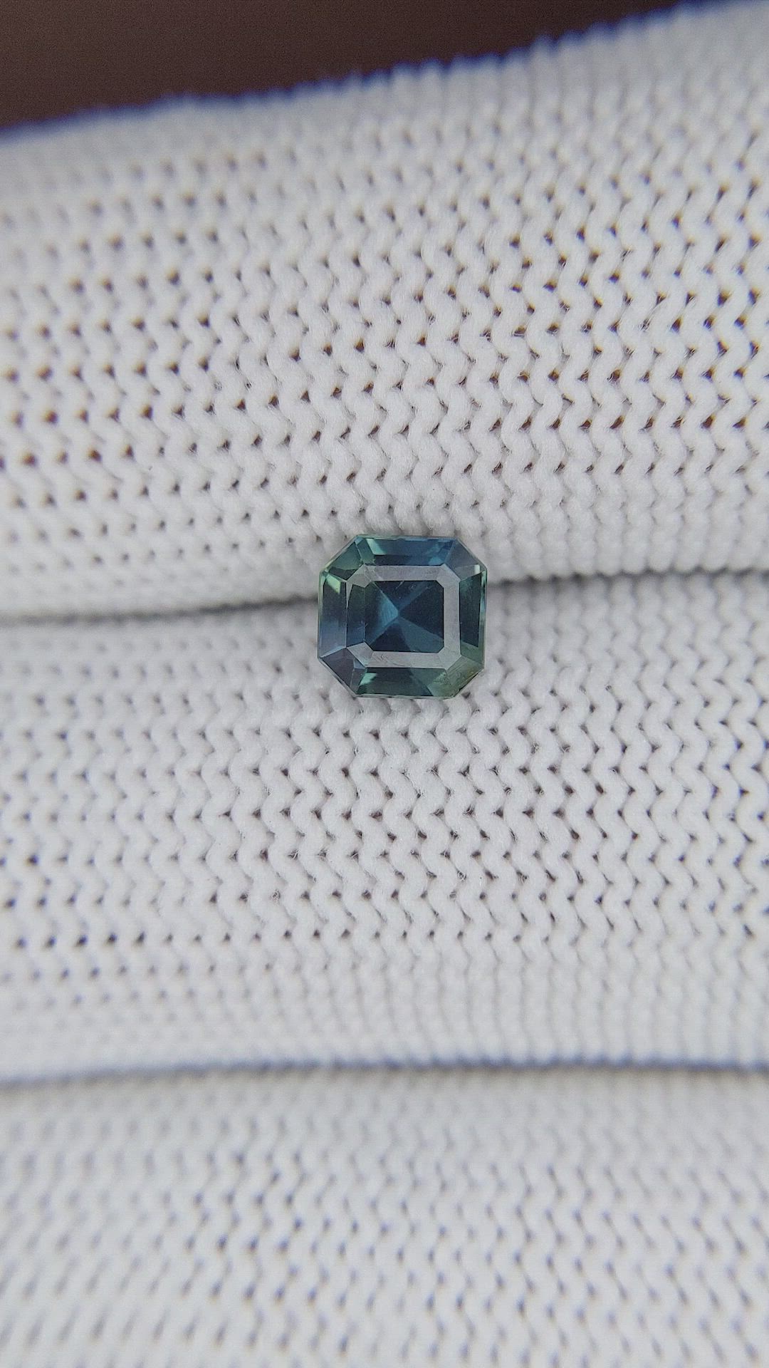 1.25 Ct. Bluish Green Sapphire from Madagascar Size Video