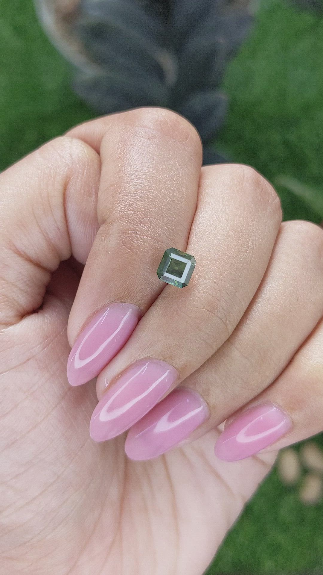 1.49 Ct. Yellowish Green Sapphire from Australia Size Video