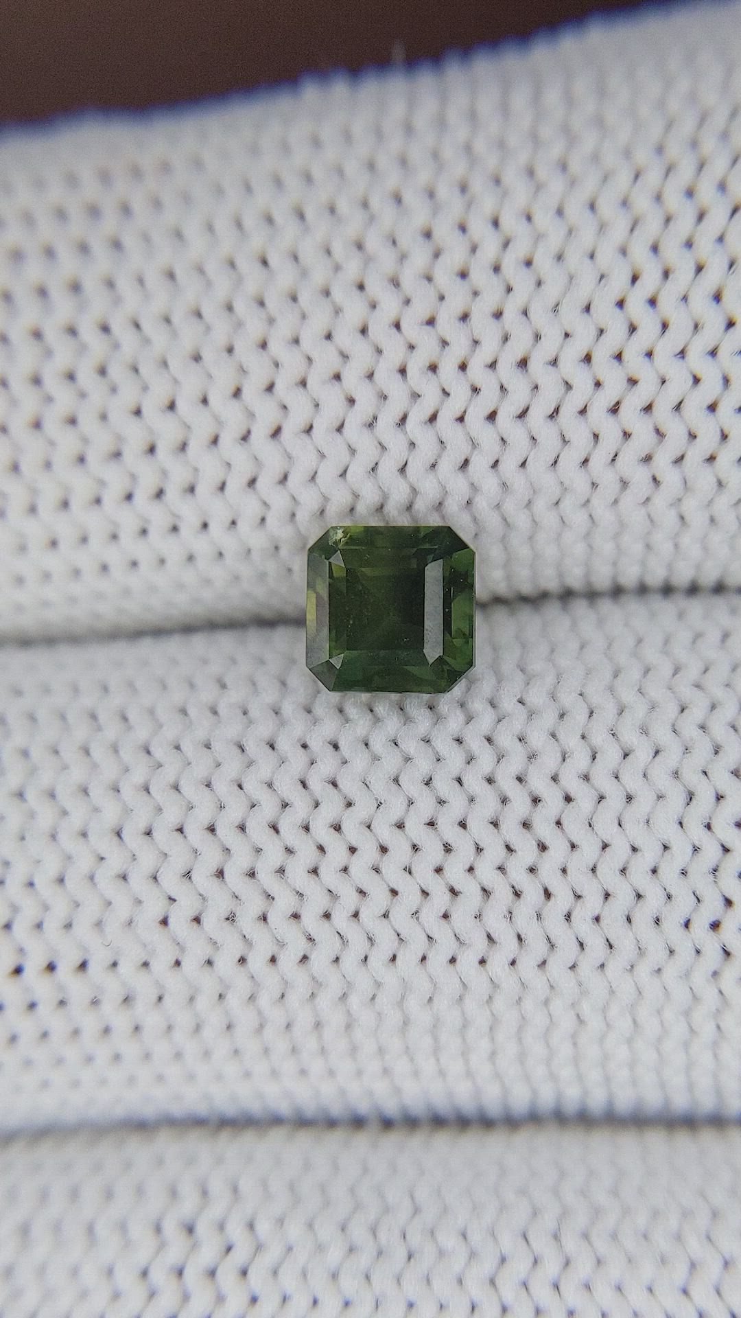 1.49 Ct. Yellowish Green Sapphire from Australia Size Video