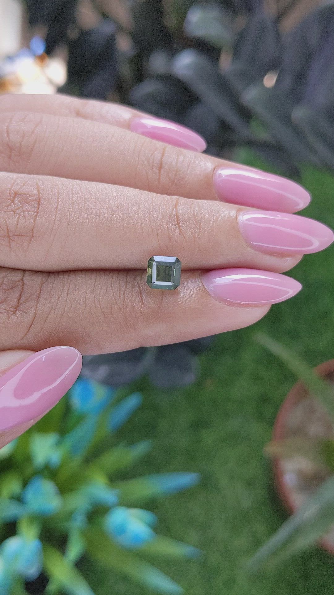 1.49 Ct. Yellowish Green Sapphire from Australia Size Video