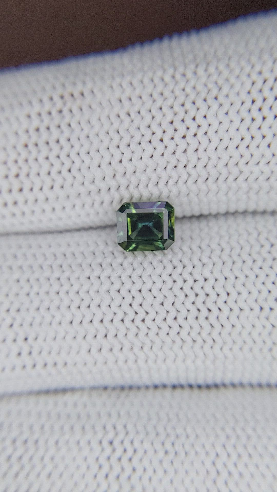 1.01 Ct. Bluish Green Sapphire from Australia Size Video