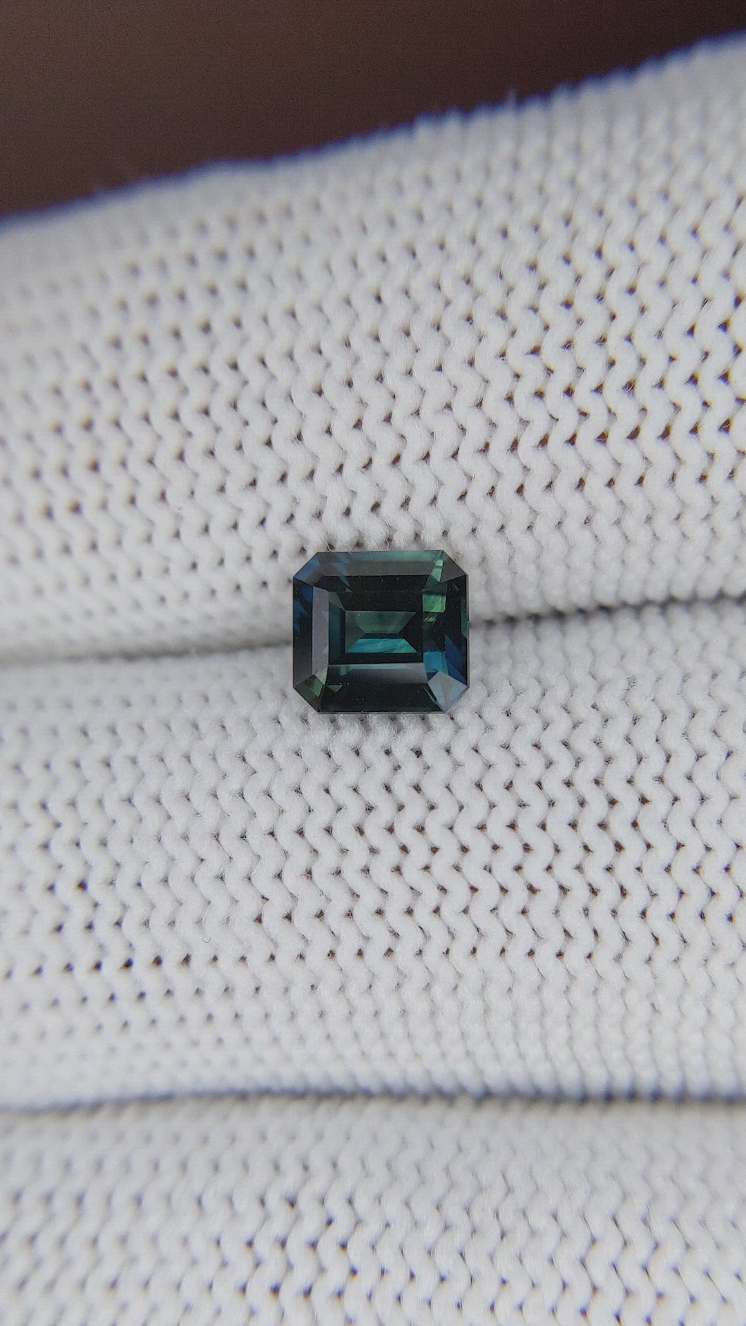 1.27 Ct. Greenish Blue Sapphire from Australia Size Video