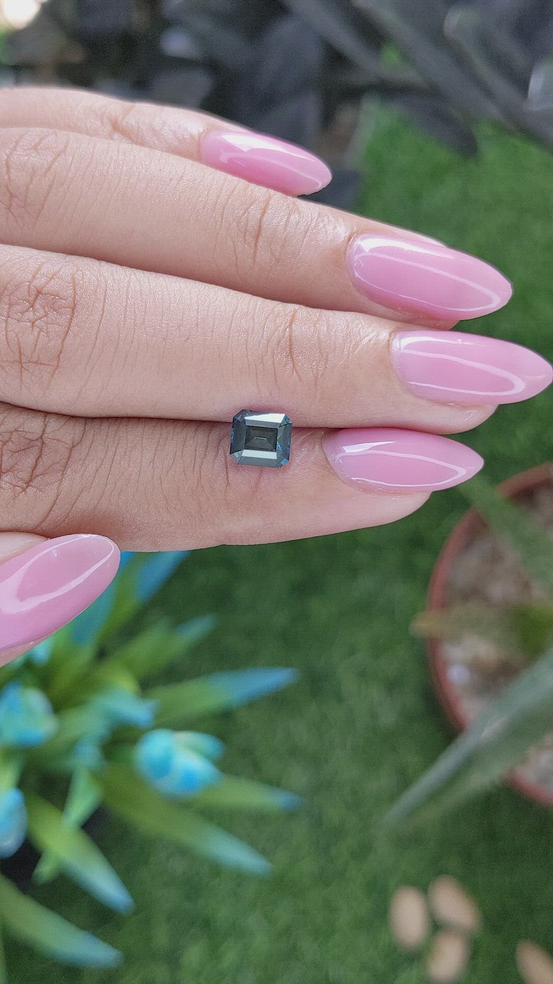 1.27 Ct. Greenish Blue Sapphire from Australia Size Video