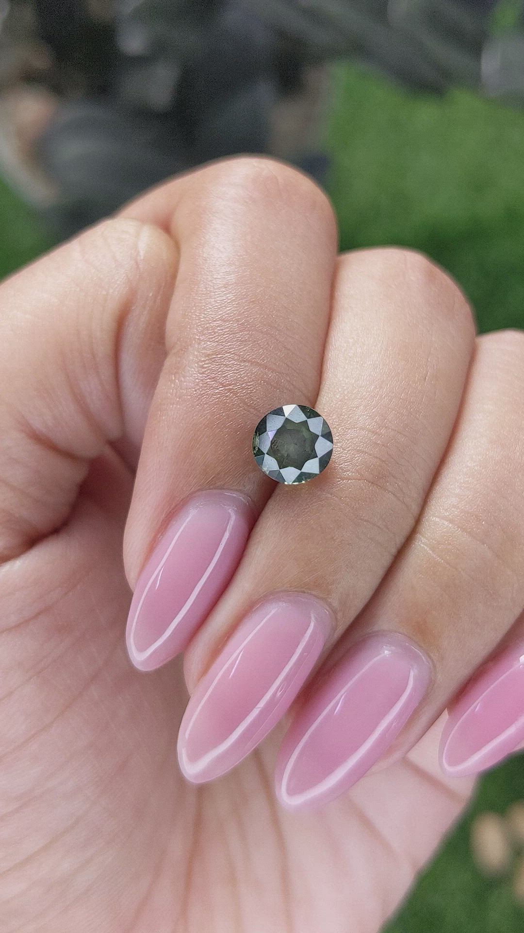 2.03 Ct. Yellowish Green Sapphire from Australia Size Video