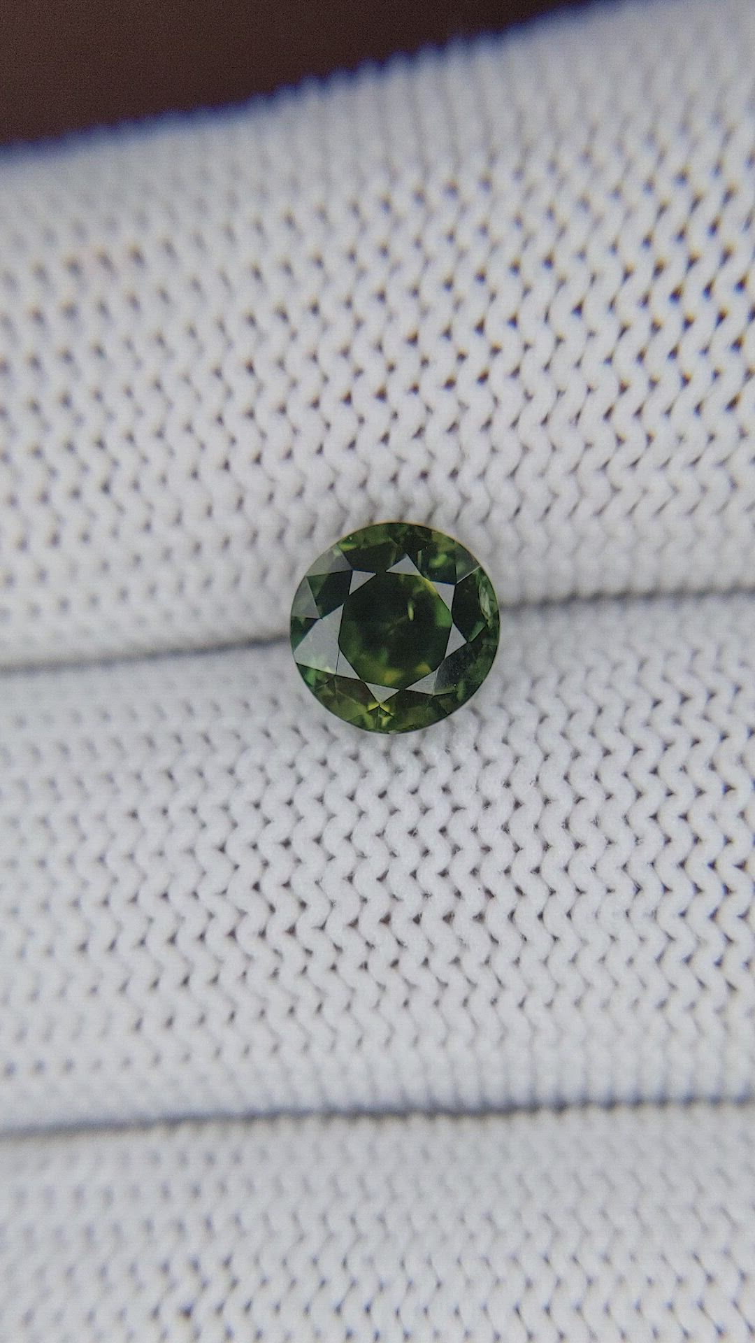 2.03 Ct. Yellowish Green Sapphire from Australia Size Video