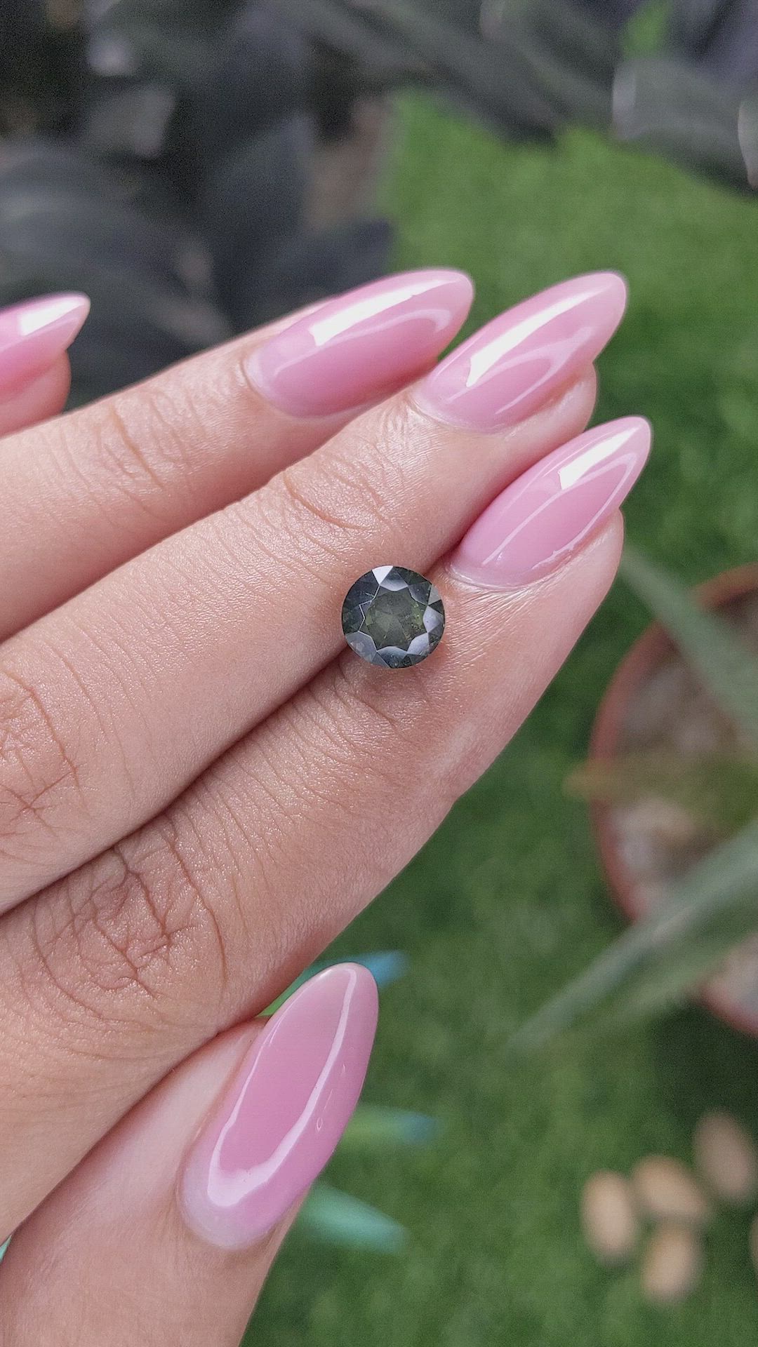 2.03 Ct. Yellowish Green Sapphire from Australia Size Video