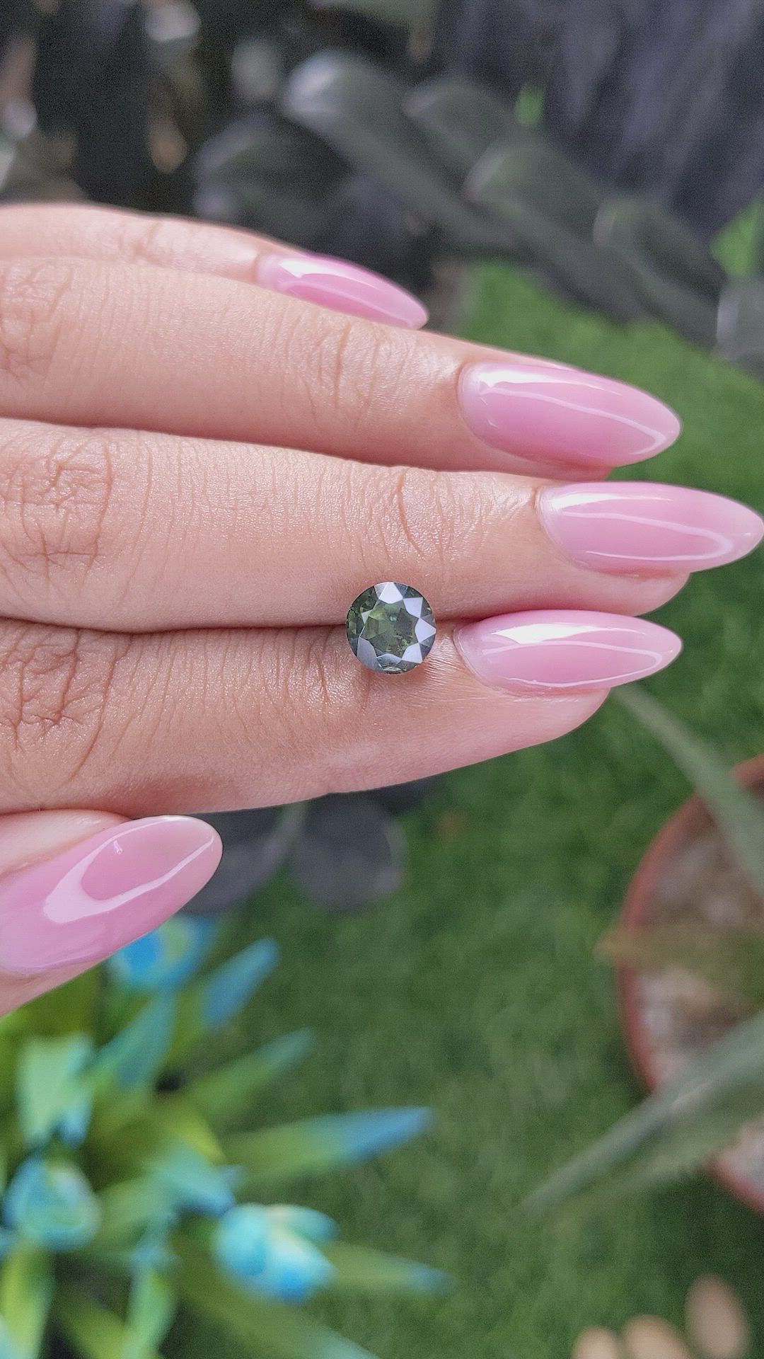 2.03 Ct. Yellowish Green Sapphire from Australia Size Video