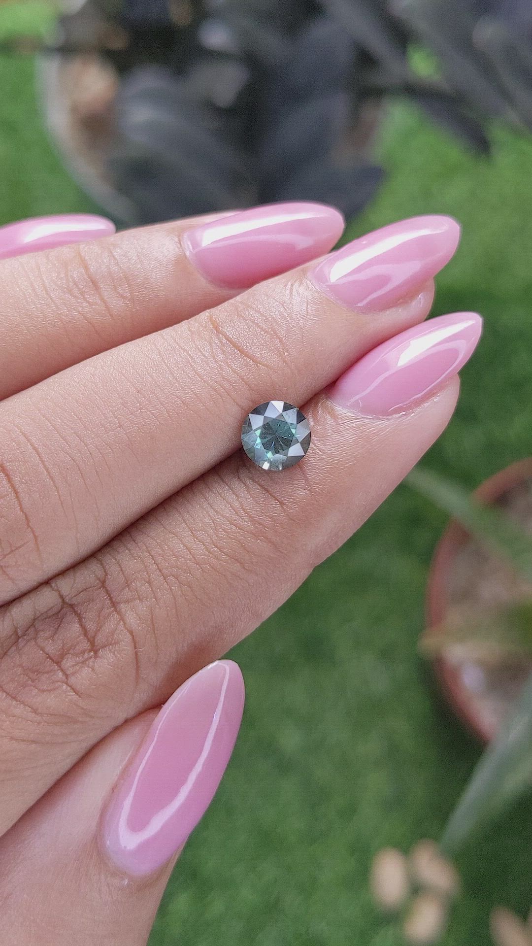 1.10 Ct. Greenish Blue Sapphire from Australia Size Video