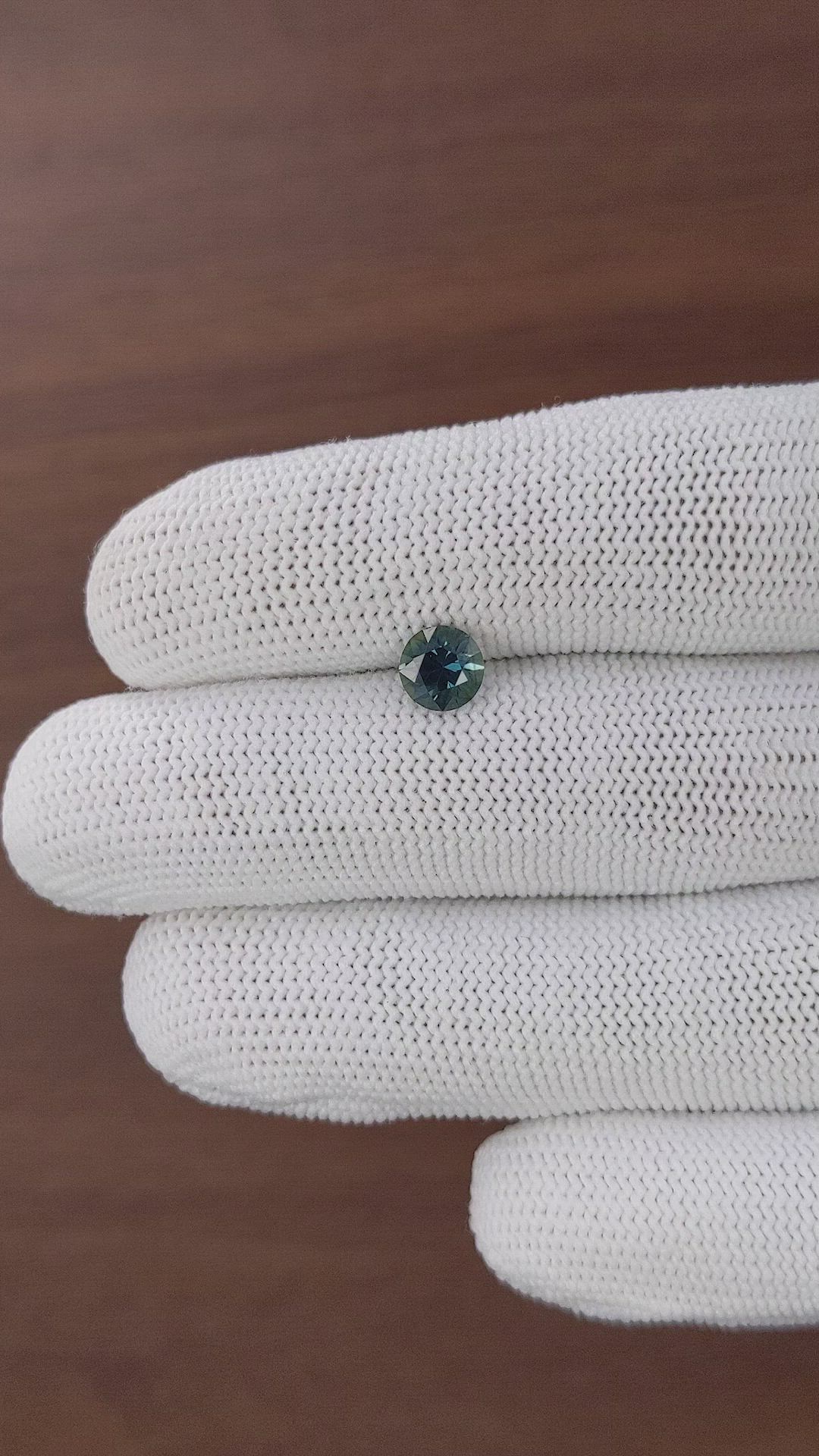 1.10 Ct. Greenish Blue Sapphire from Australia Size Video