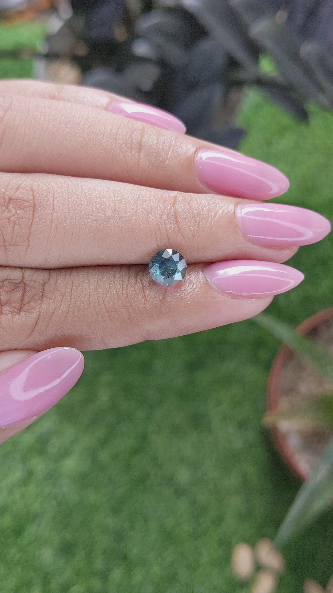 1.10 Ct. Greenish Blue Sapphire from Australia Size Video