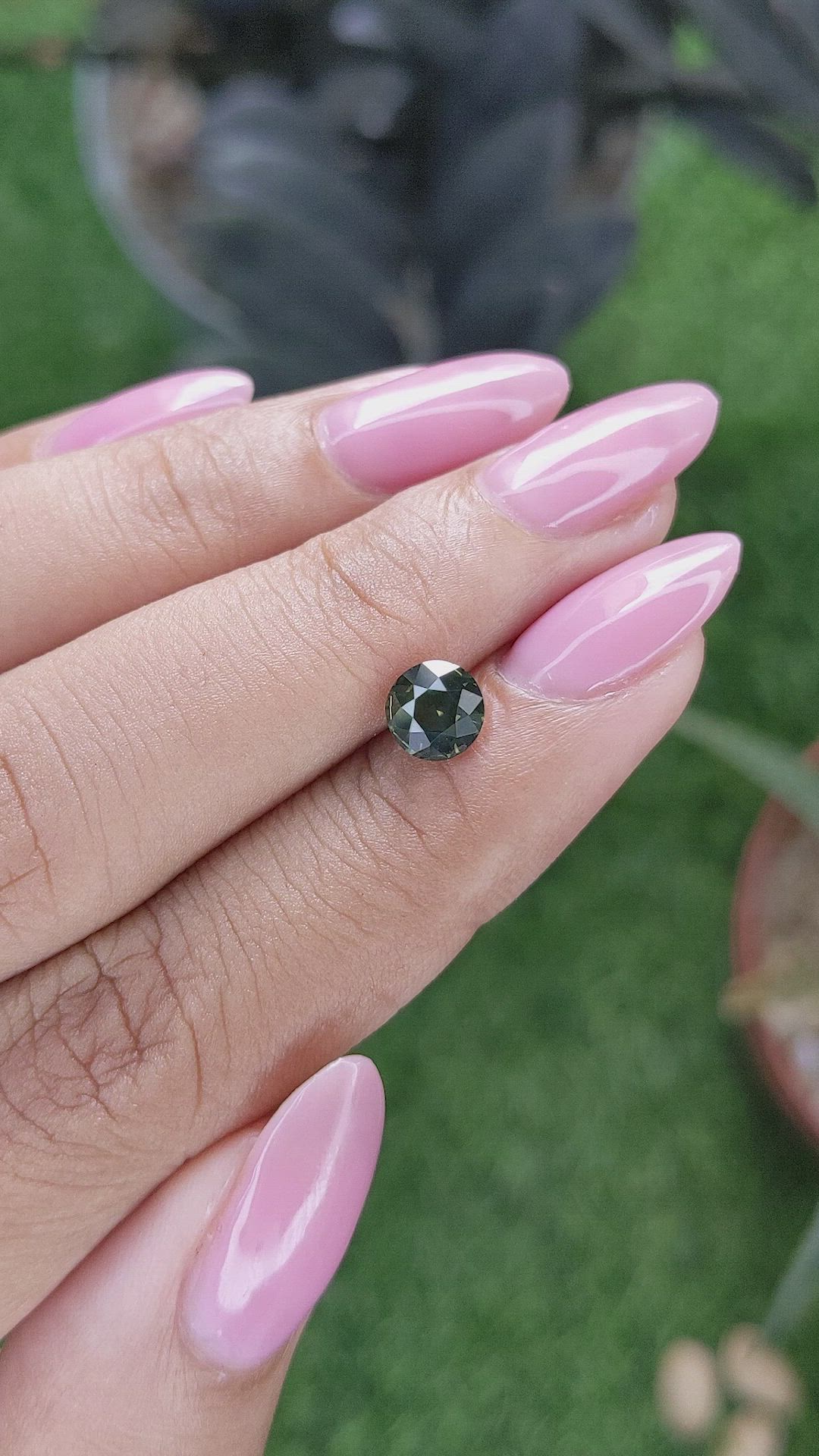 1.12 Ct. Yellowish Green Sapphire from Australia Size Video