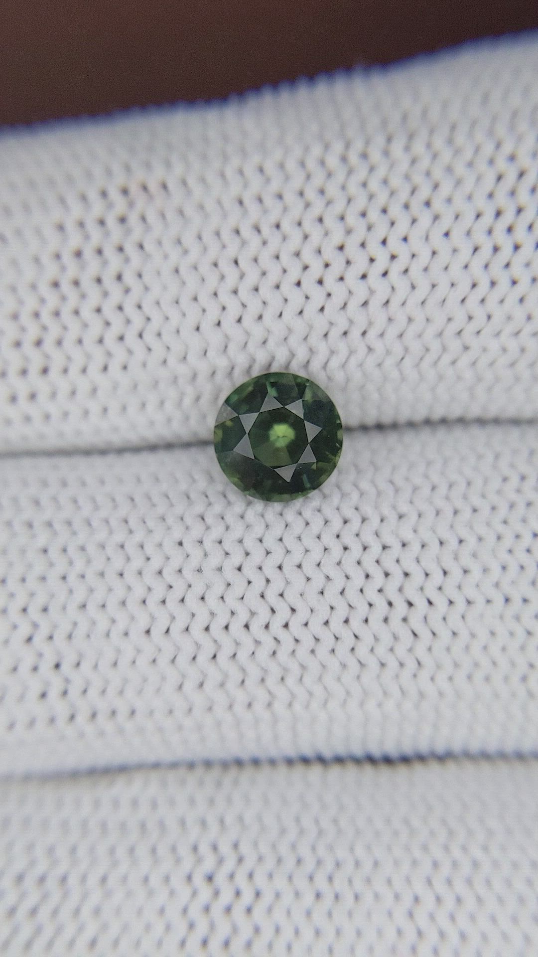 1.38 Ct. Green Sapphire from Australia Size Video