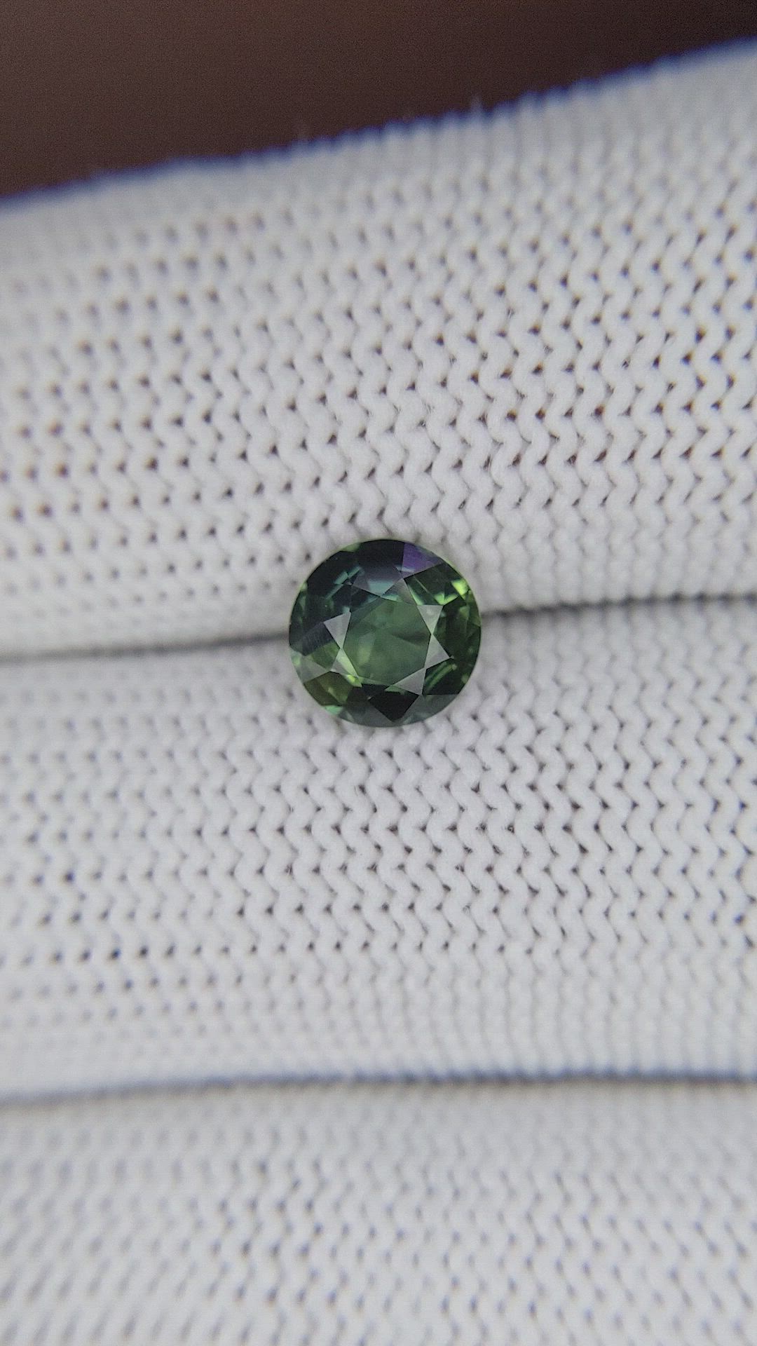 1.35 Ct. Yellowish Green Sapphire from Australia Size Video