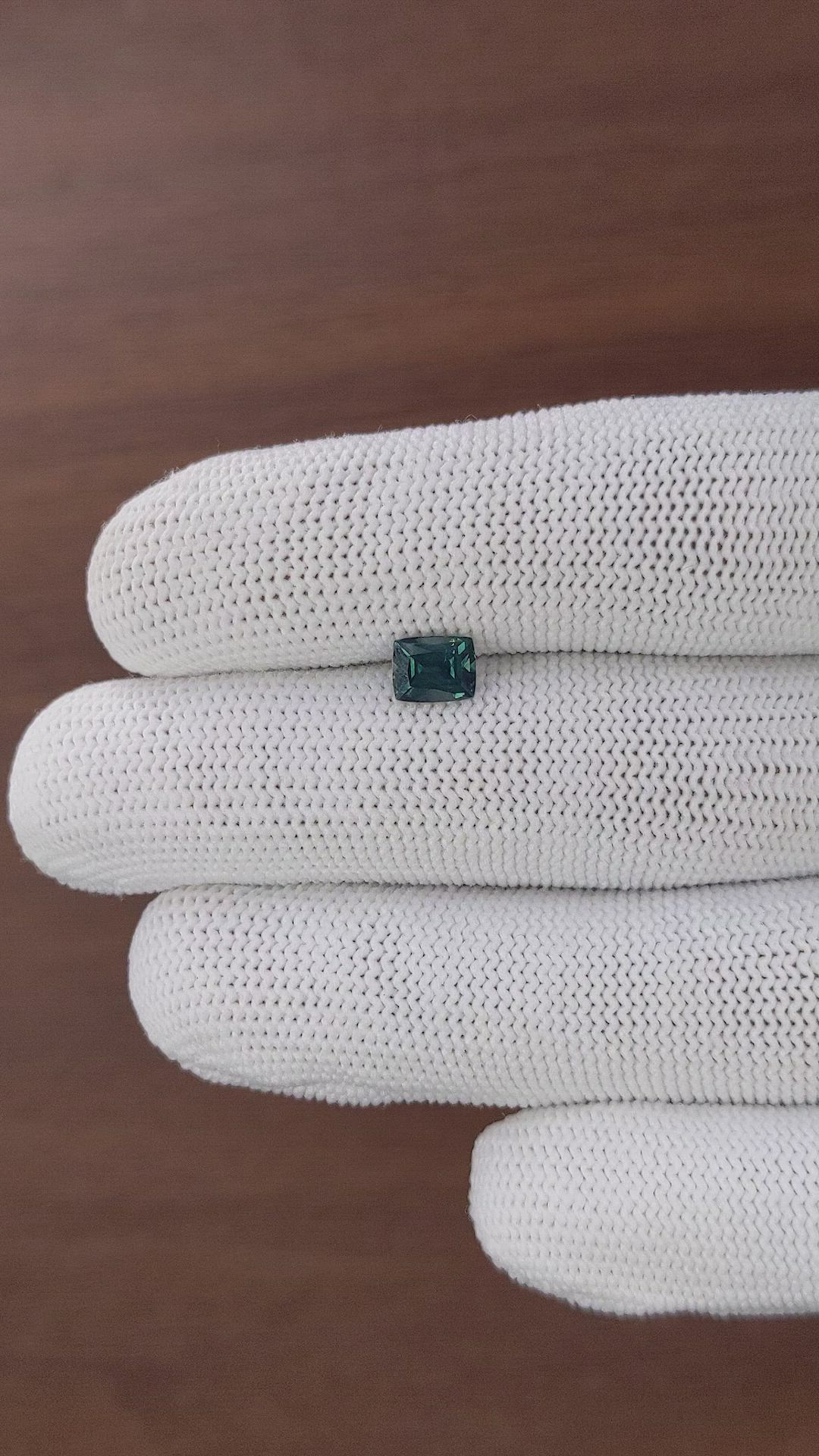 1.07 Ct. Greenish Blue Sapphire from Australia Size Video