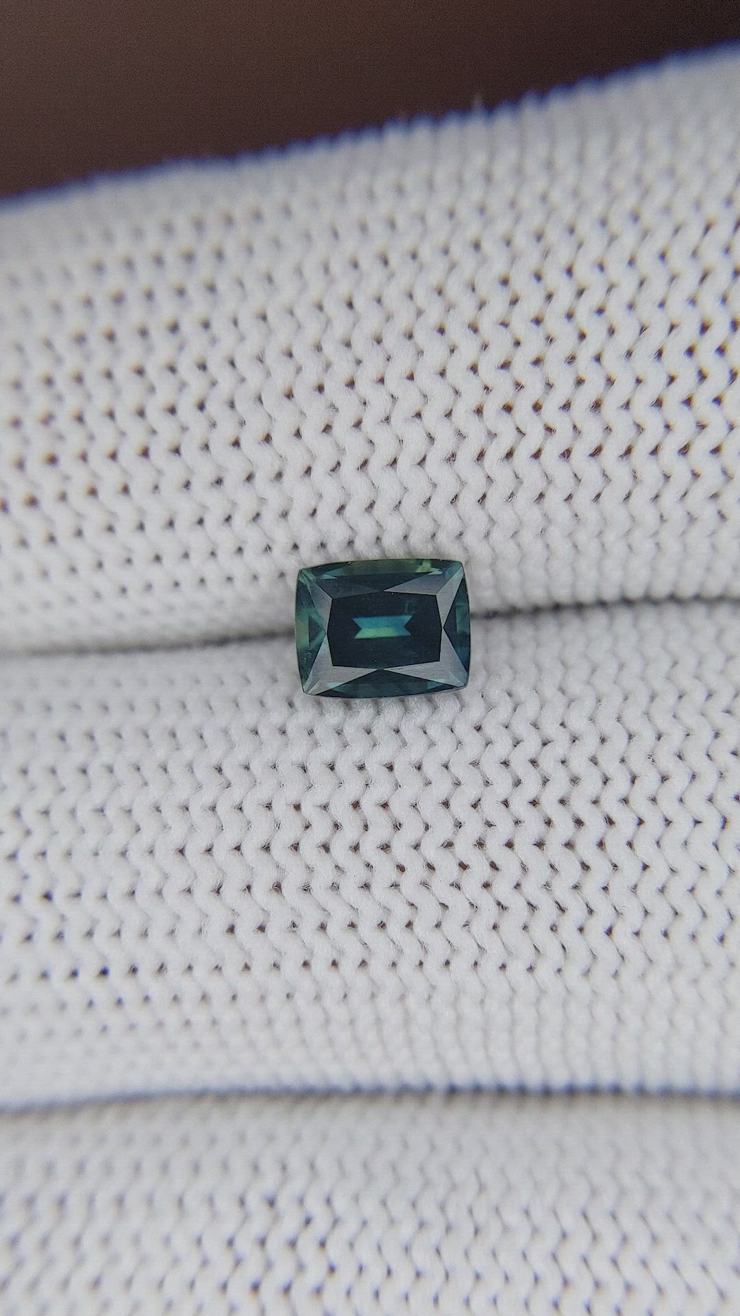 1.07 Ct. Greenish Blue Sapphire from Australia Size Video