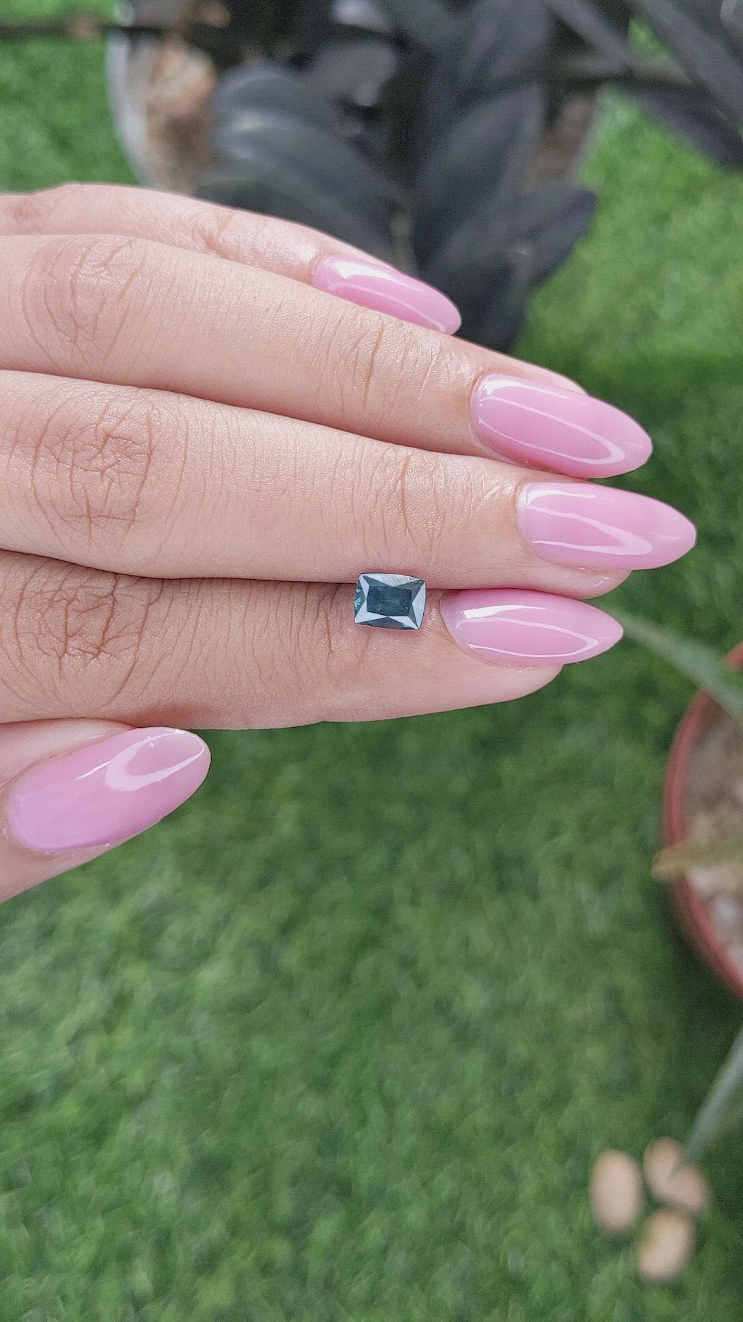 1.07 Ct. Greenish Blue Sapphire from Australia Size Video