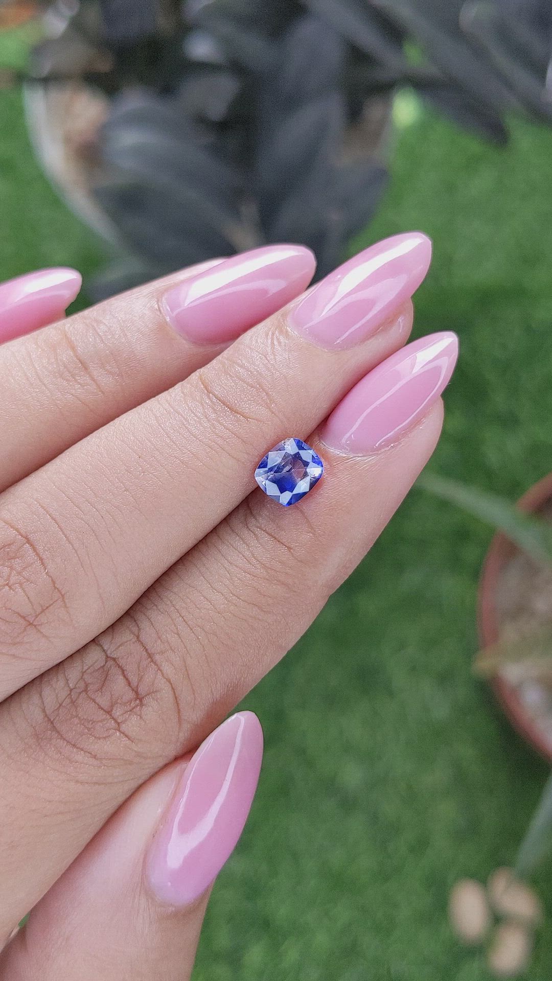 1.03 Ct. Bi Color / Parti Sapphire from Ceylon (Sri Lanka) Size Video