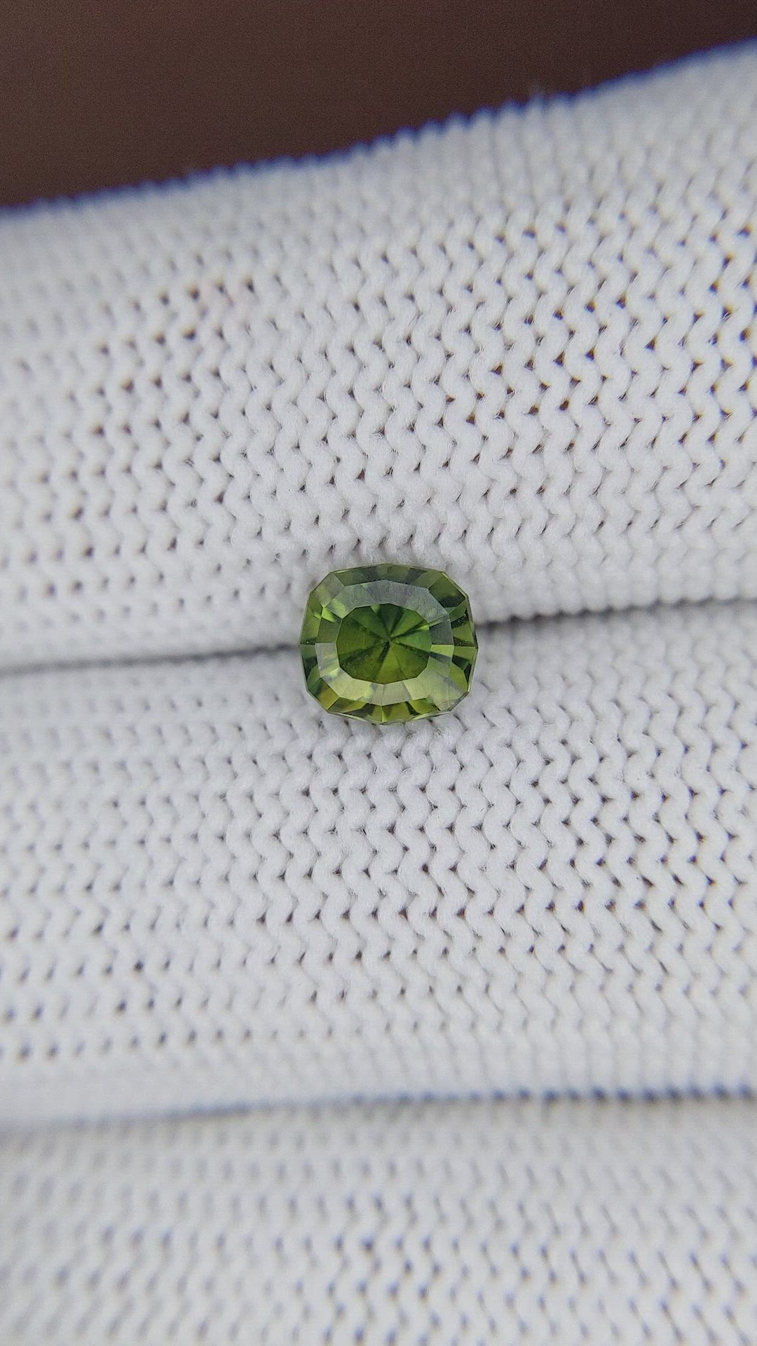1.26 Ct. Yellowish Green Sapphire from Australia Size Video