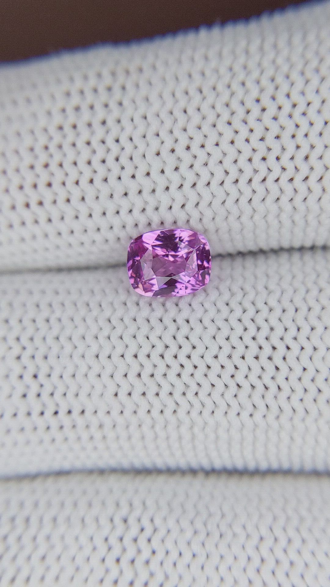 1.13 Ct. Purplish Pink Sapphire from Australia Size Video