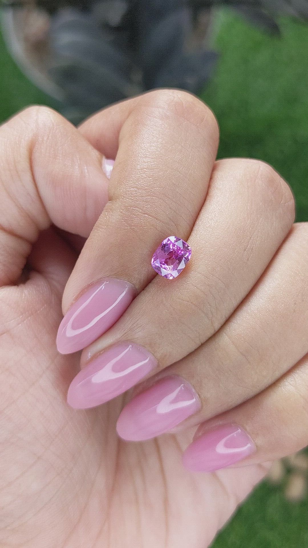 1.13 Ct. Purplish Pink Sapphire from Australia Size Video