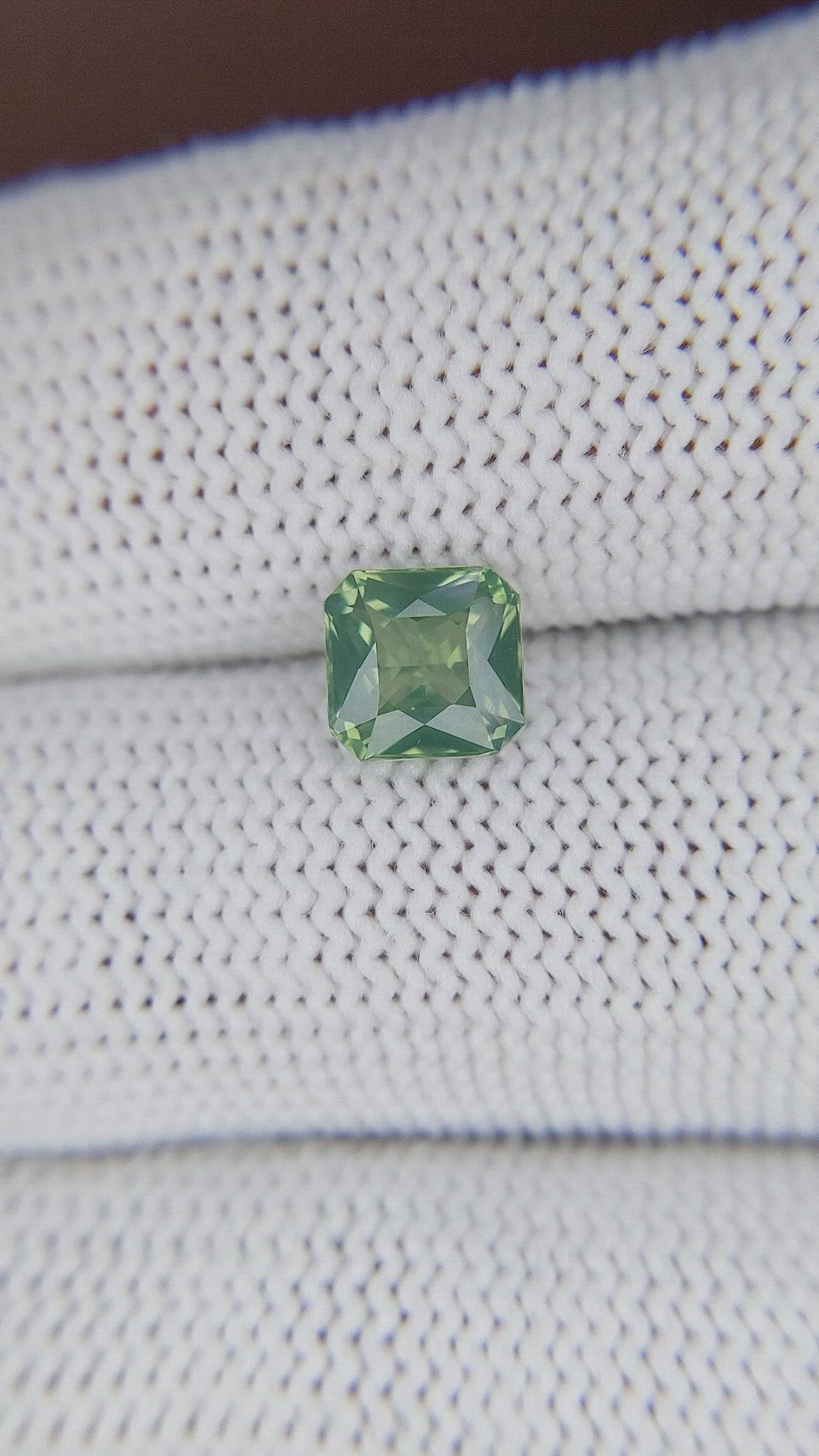 1.56 Ct. Yellowish Green Sapphire from Australia Size Video