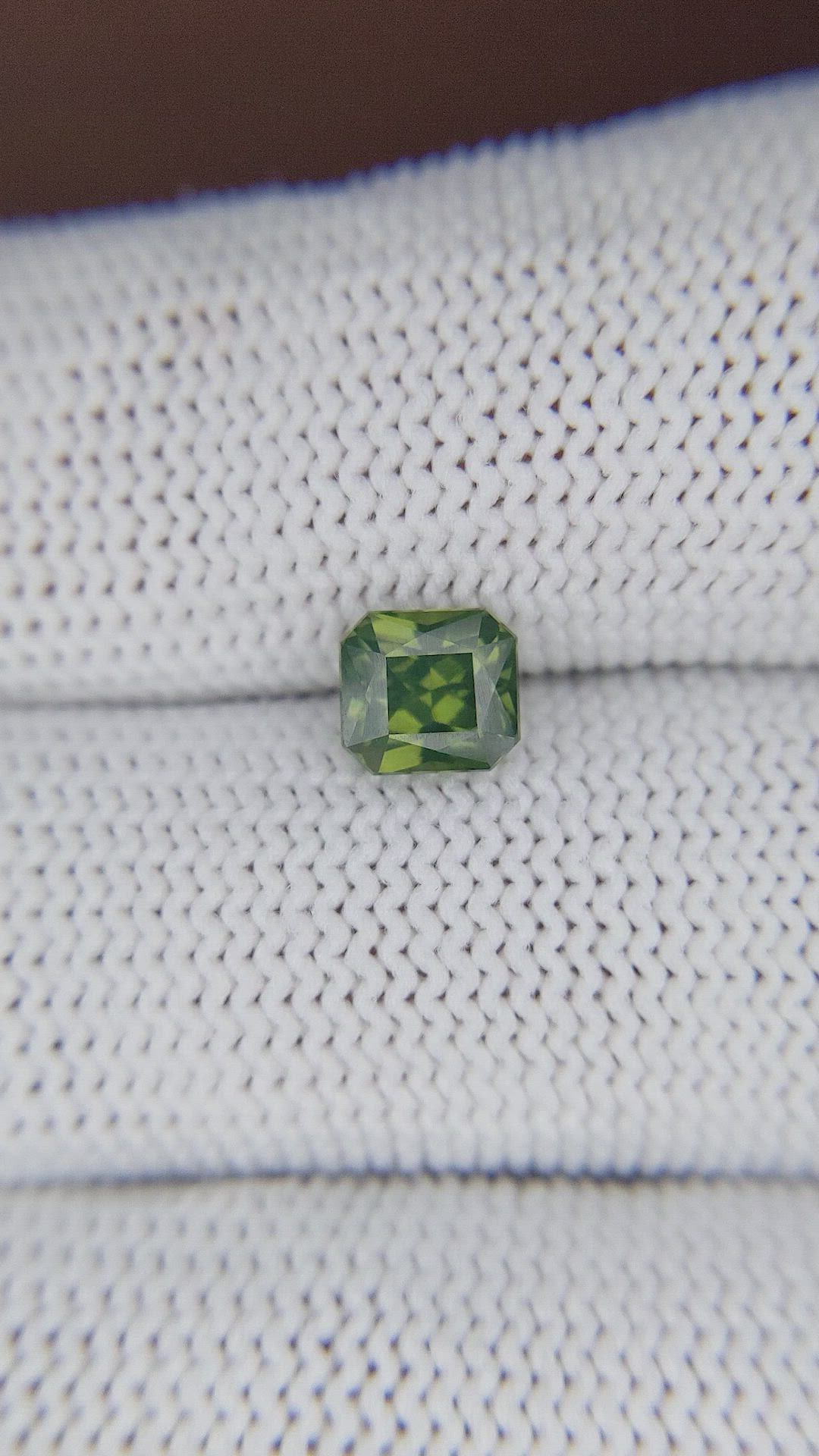 1.12 Ct. Green Sapphire from Australia Size Video