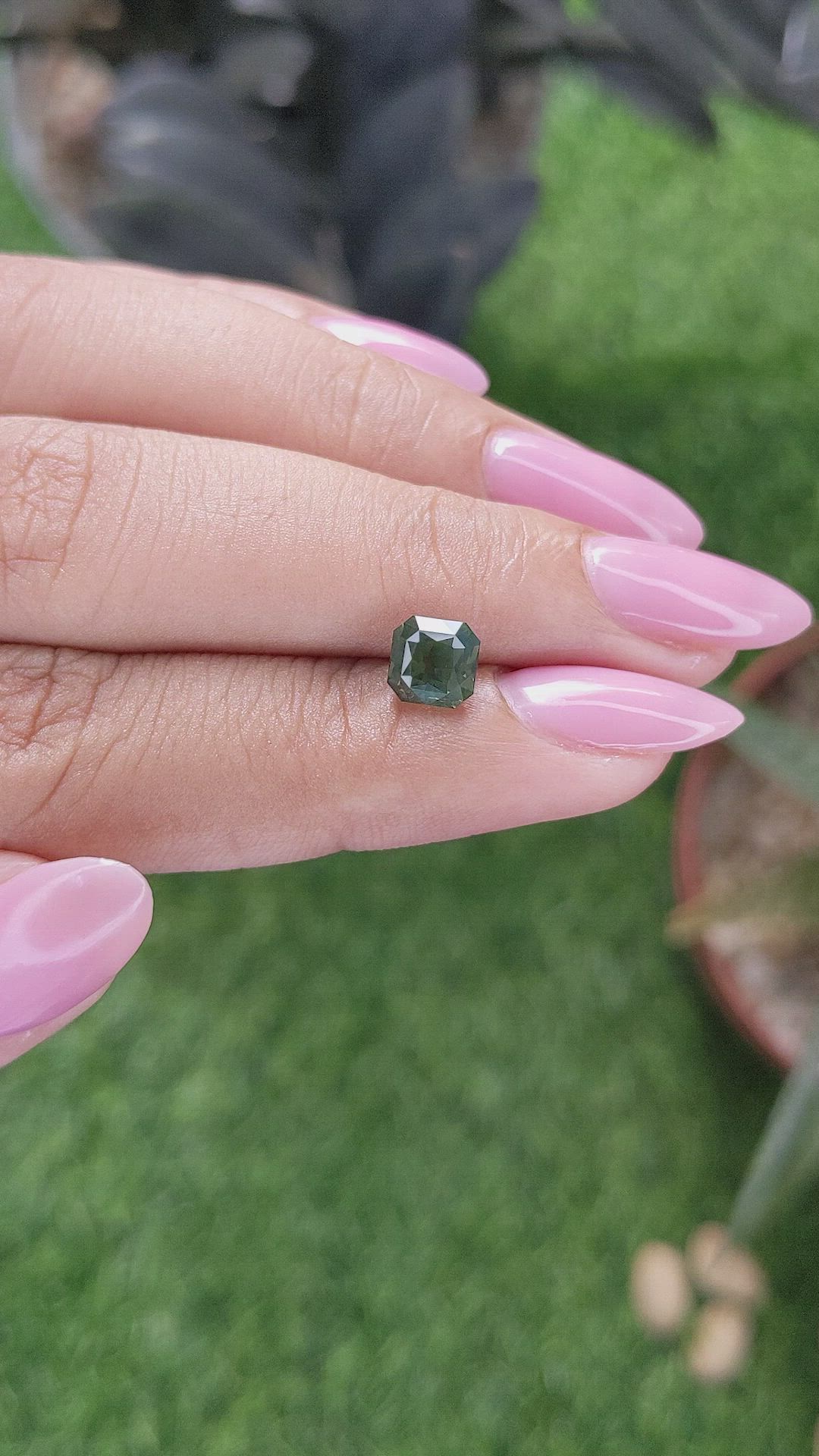 1.54 Ct. Yellowish Green Sapphire from Australia Size Video