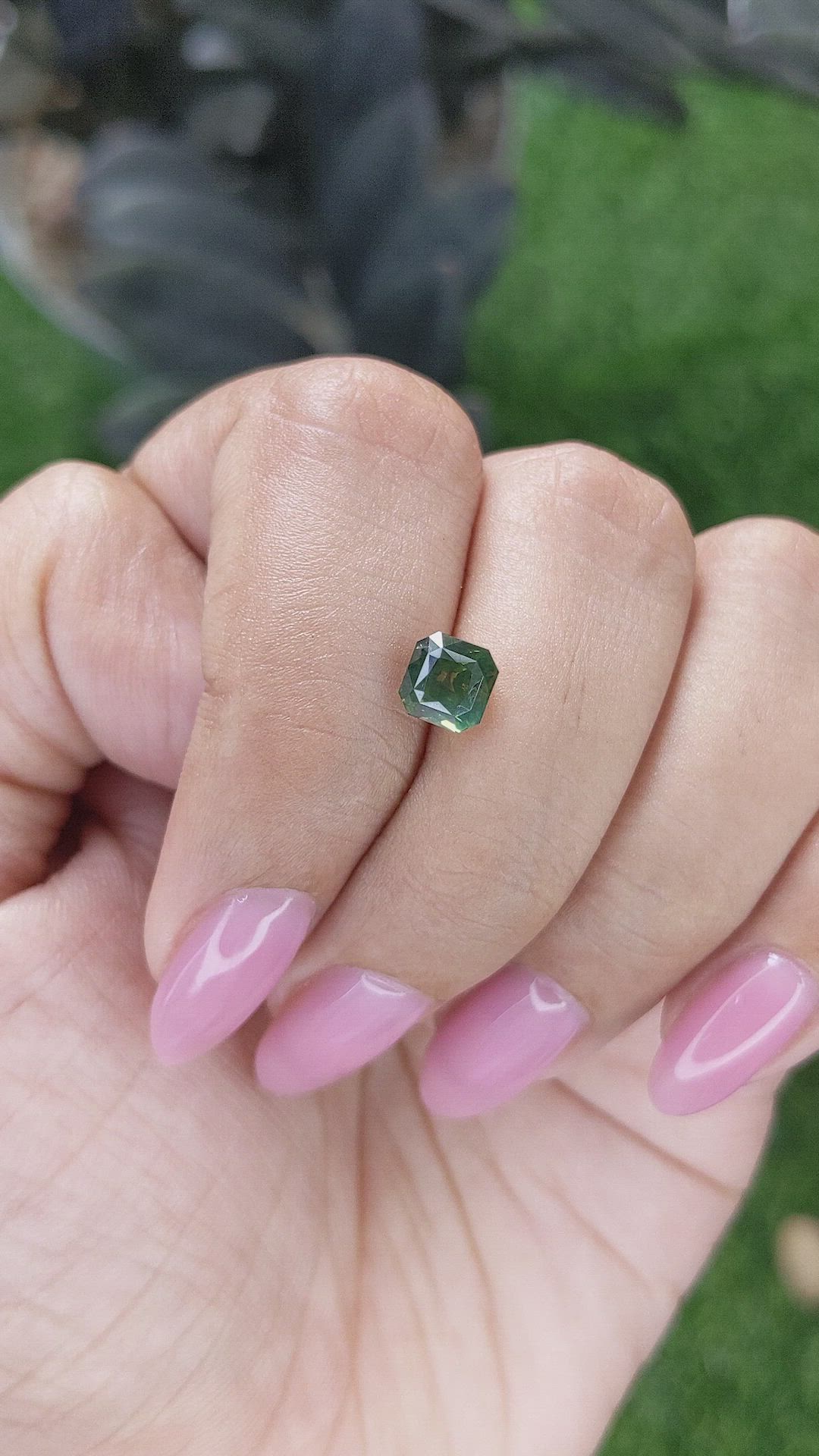 1.54 Ct. Yellowish Green Sapphire from Australia Size Video