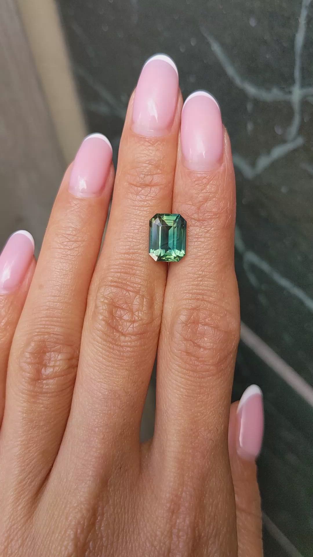 4.51 Ct. Bi Color Sapphire from Madagascar Size Video