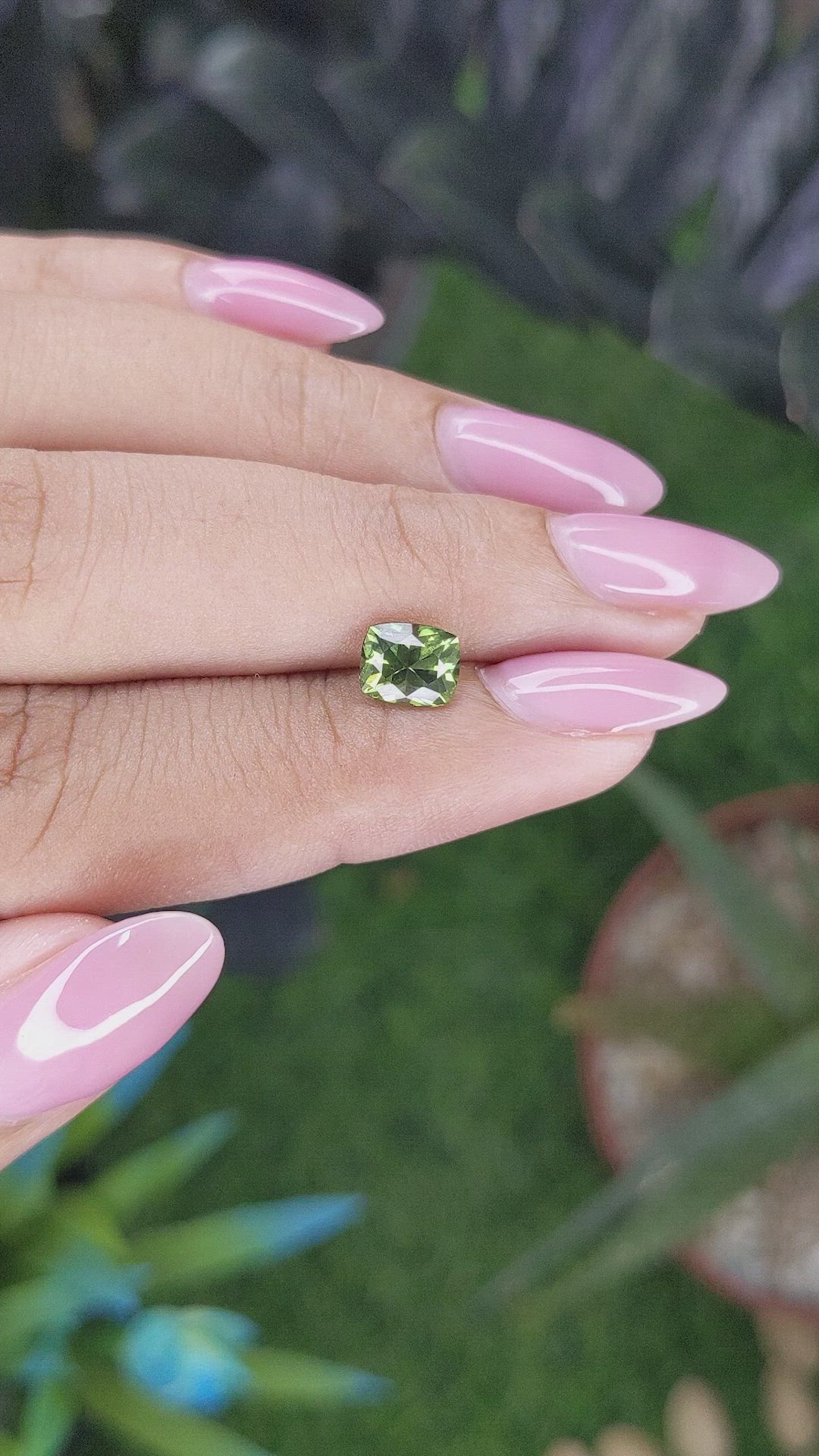 1.27 Ct. Yellowish Green Sapphire from Tanzania Size Video