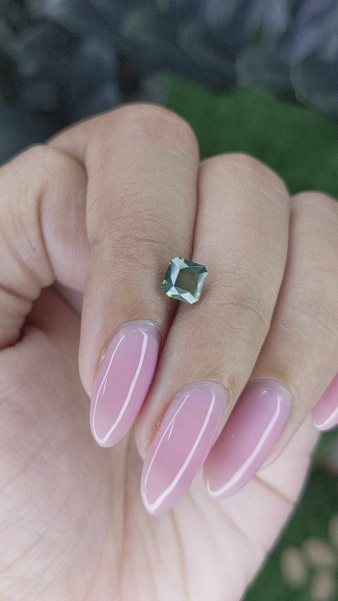 1.27 Ct. Yellowish Green Sapphire from Australia Size Video