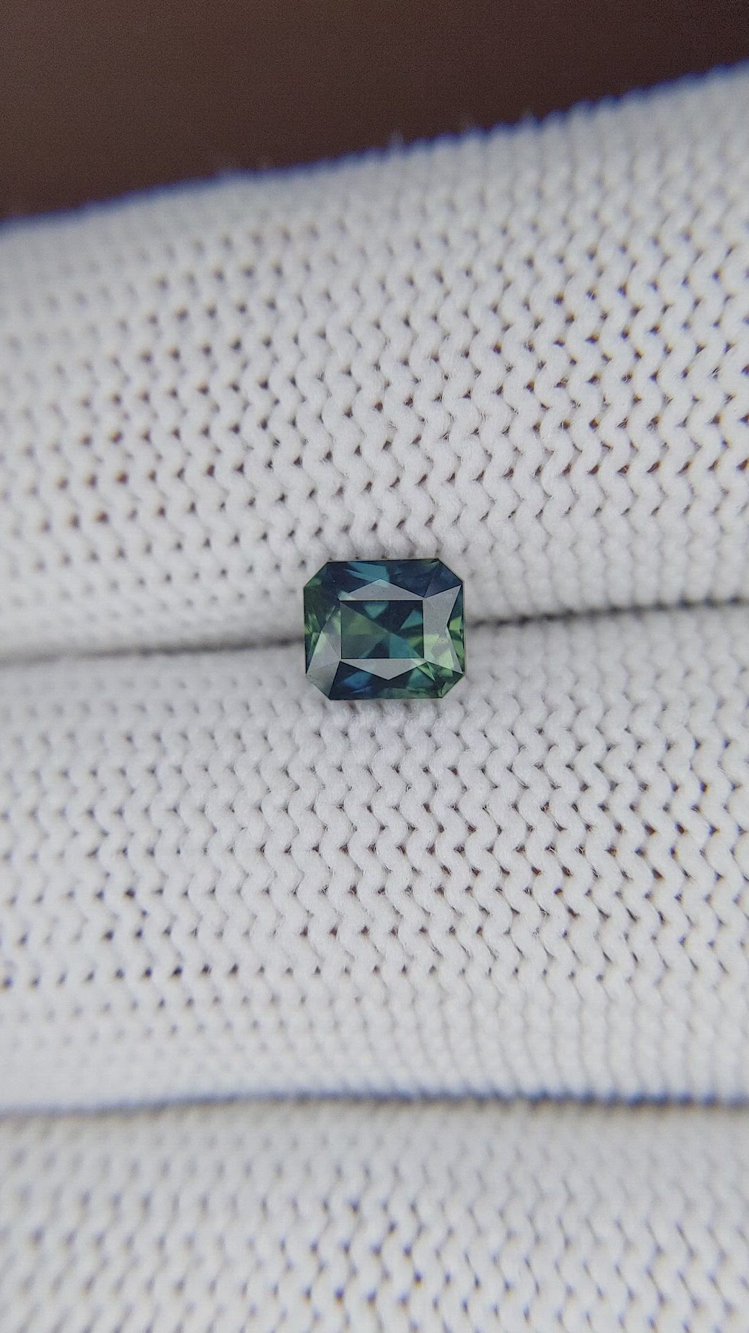 1.05 Ct. Bluish Green Sapphire from Australia Size Video