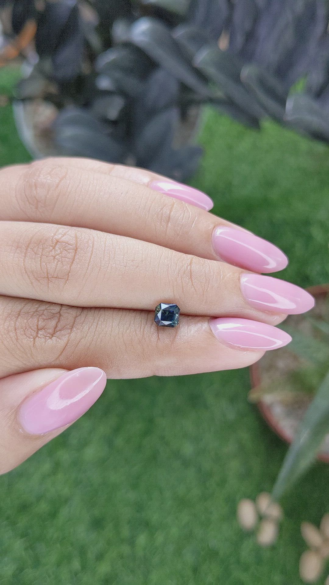0.93 Ct. Greenish Blue Sapphire from Australia Size Video