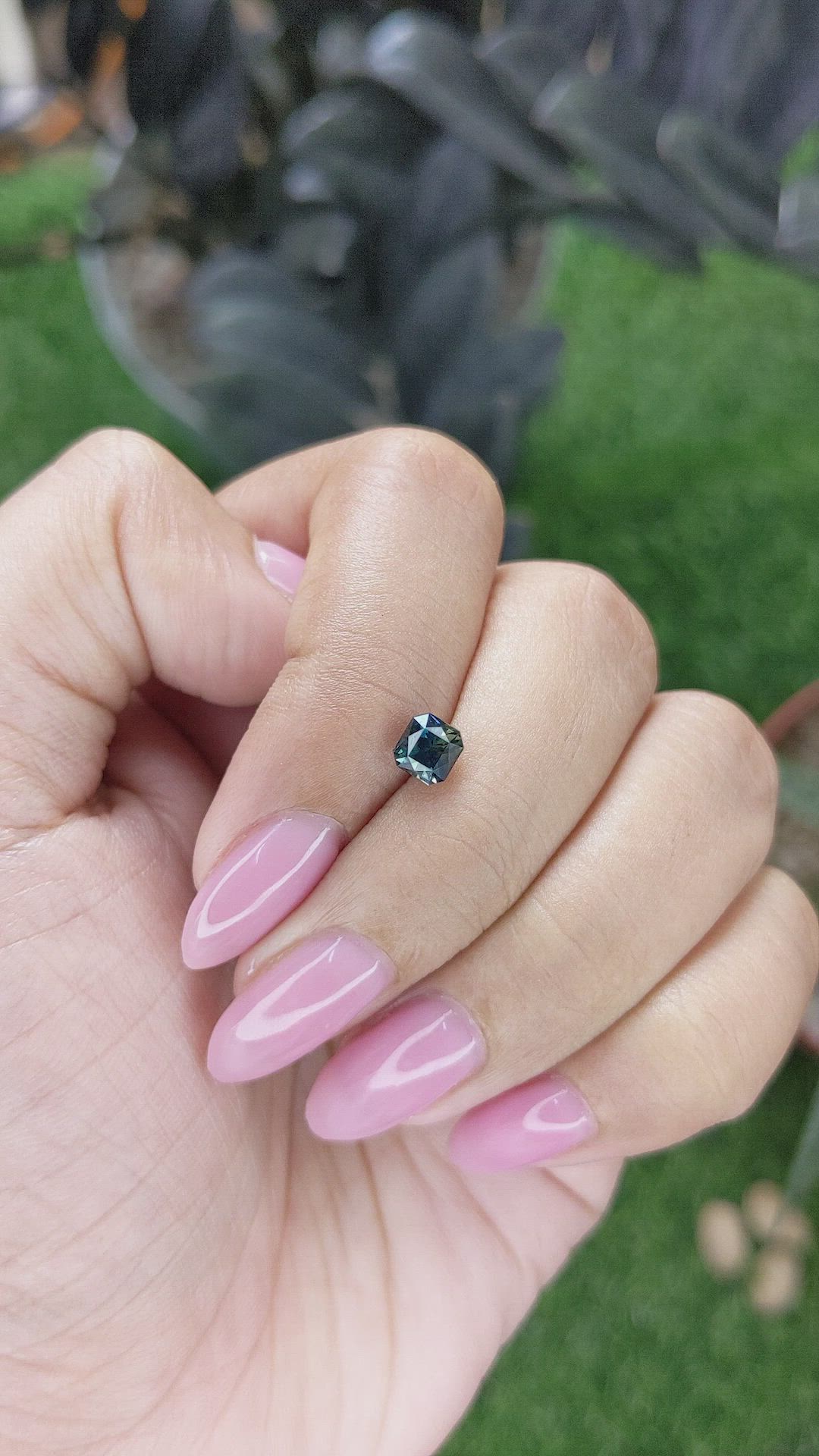 0.93 Ct. Greenish Blue Sapphire from Australia Size Video