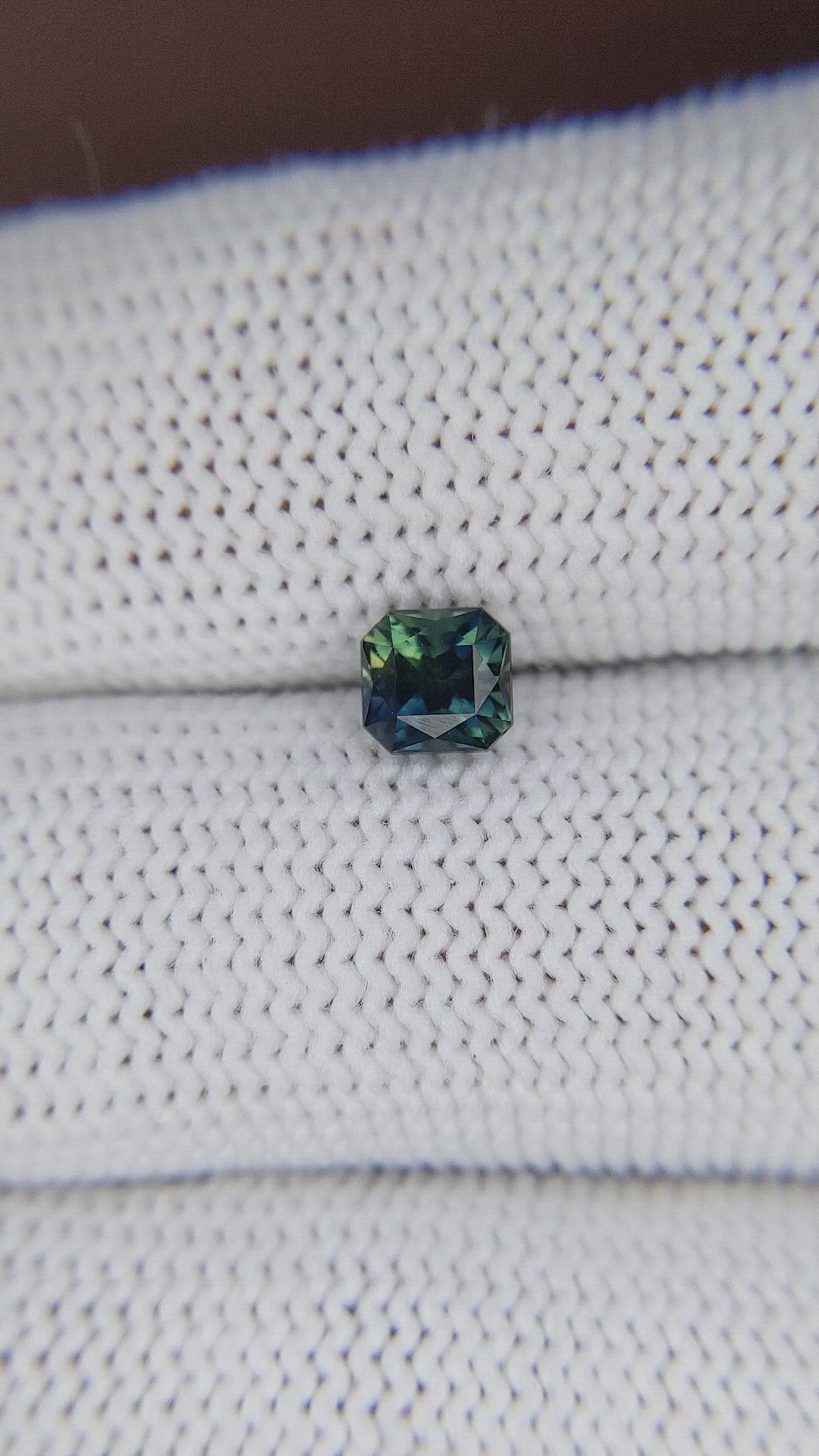 0.93 Ct. Greenish Blue Sapphire from Australia Size Video