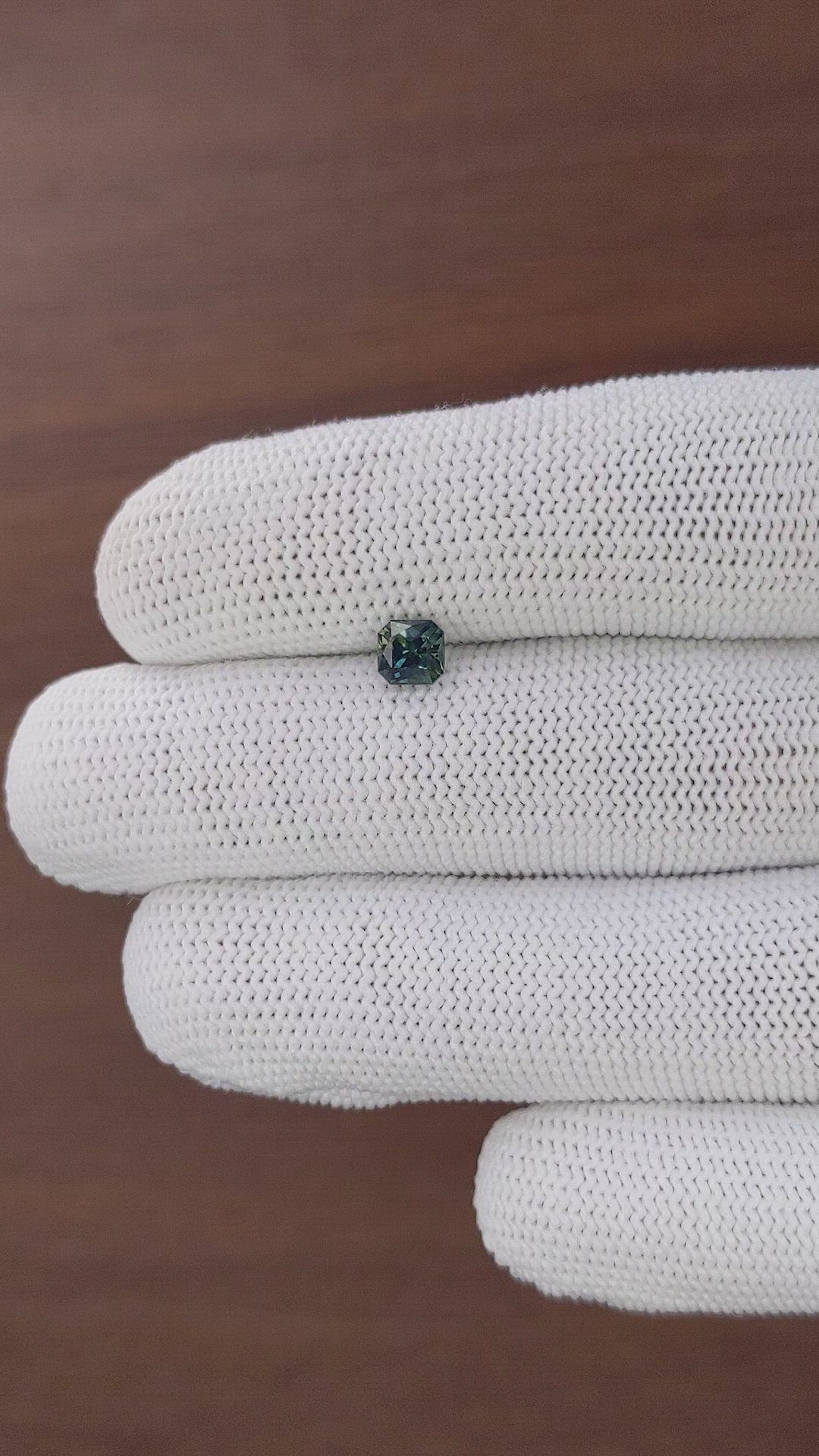 0.93 Ct. Greenish Blue Sapphire from Australia Size Video