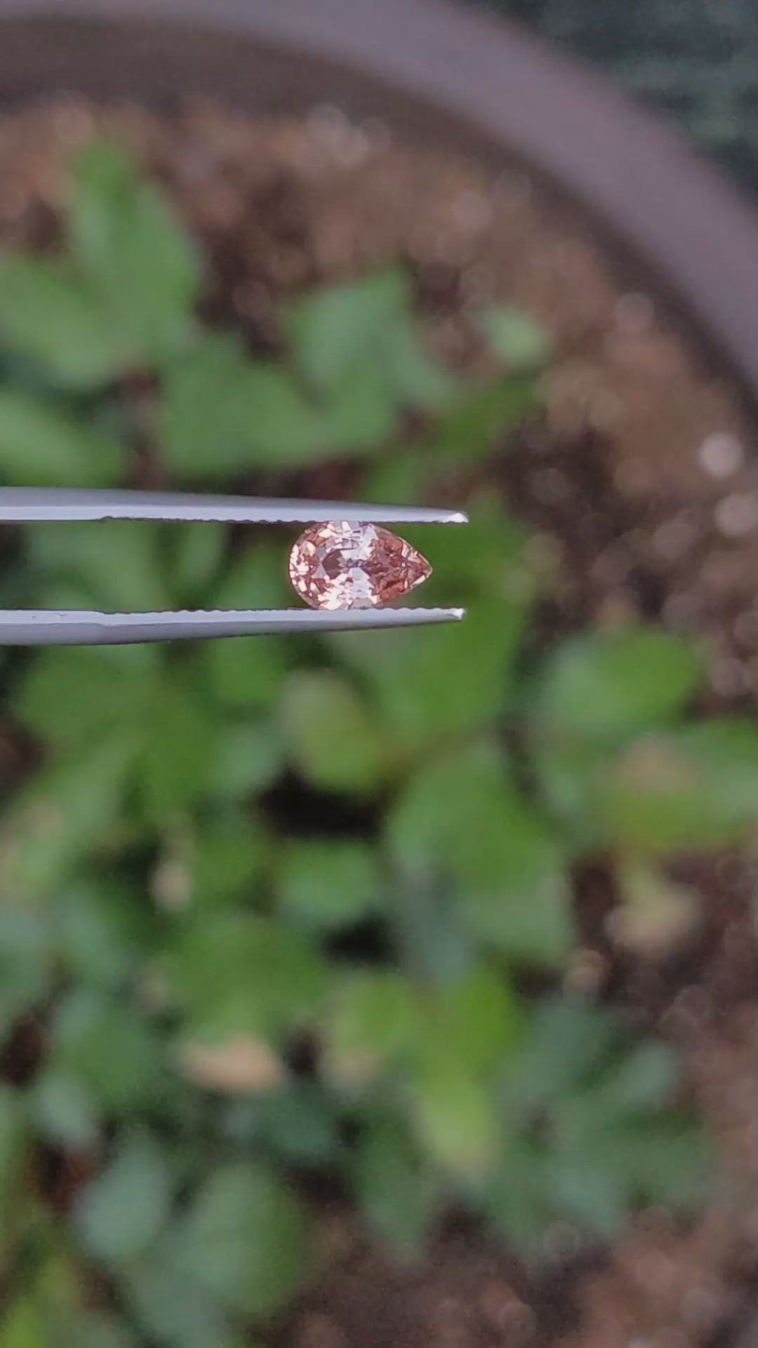 1.05 Ct. Padparadscha Sapphire from Ceylon (Sri Lanka) Size Video