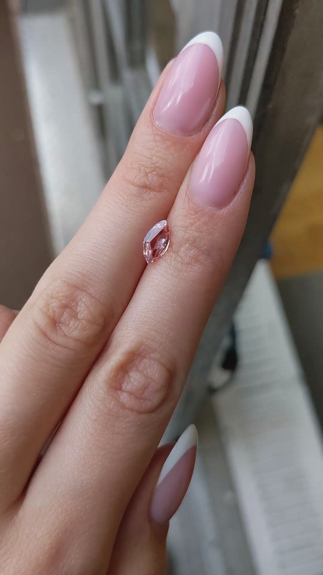 0.99 Ct. Padparadscha Sapphire from Ceylon (Sri Lanka) Size Video
