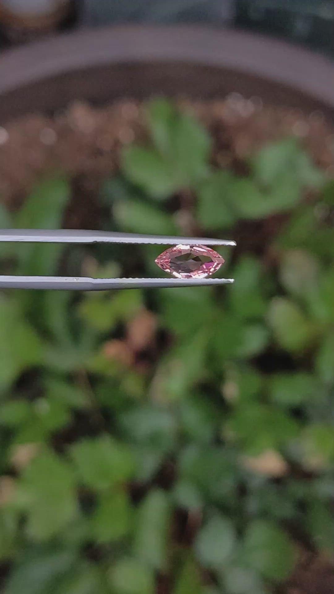 0.99 Ct. Padparadscha Sapphire from Ceylon (Sri Lanka) Size Video